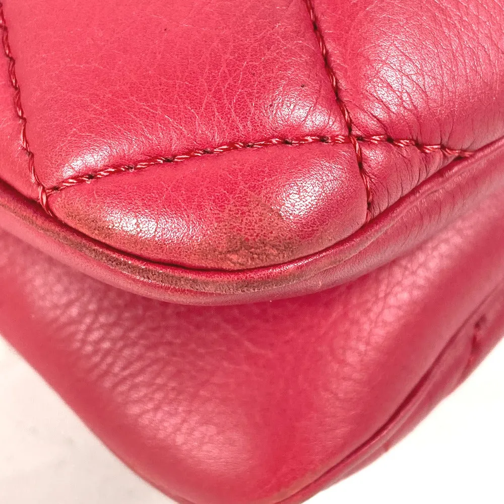 CHANEL Tote Bag lambskin pink Handbag Shoulder Bag CC COCO Mark Matelasse Quilting Women Used