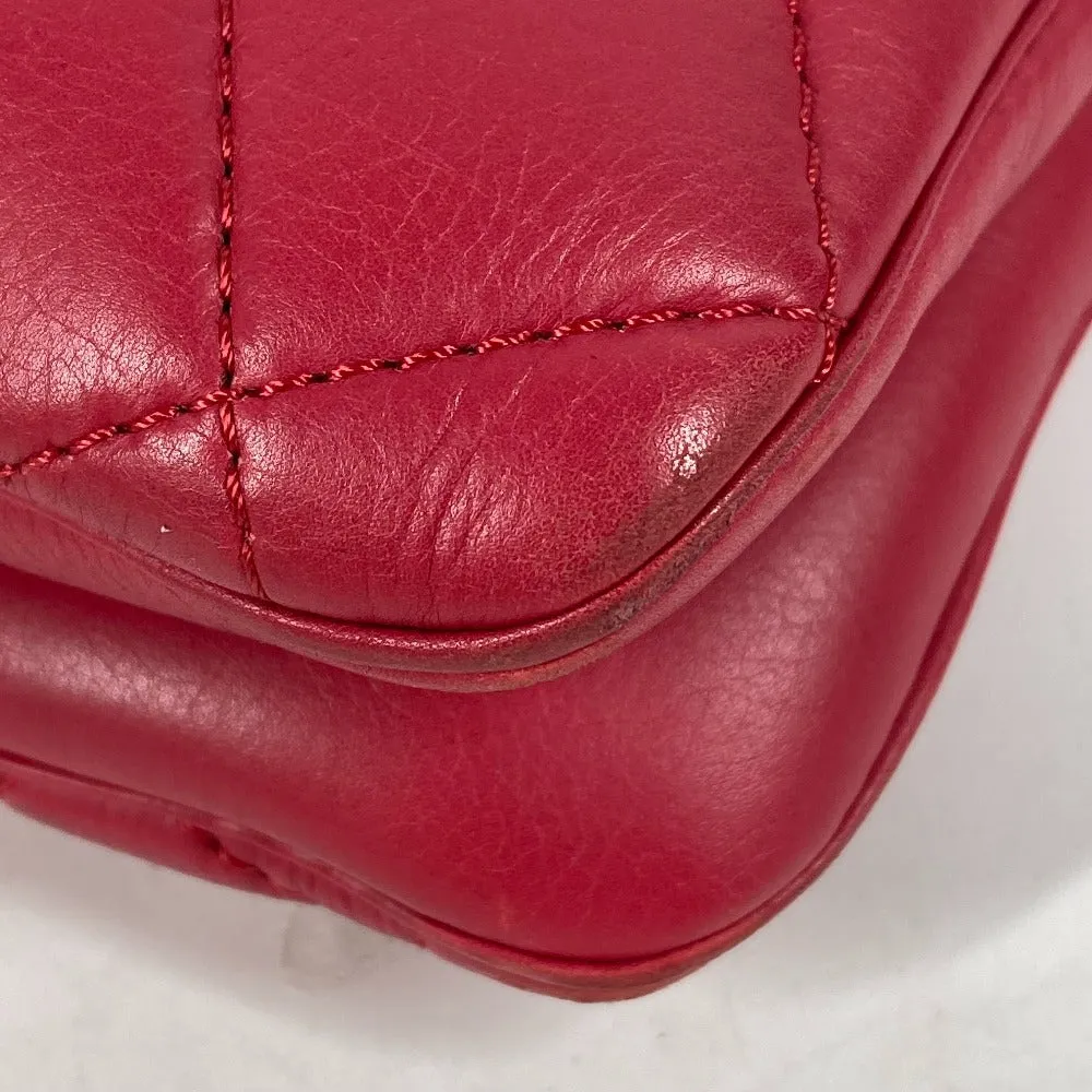 CHANEL Tote Bag lambskin pink Handbag Shoulder Bag CC COCO Mark Matelasse Quilting Women Used