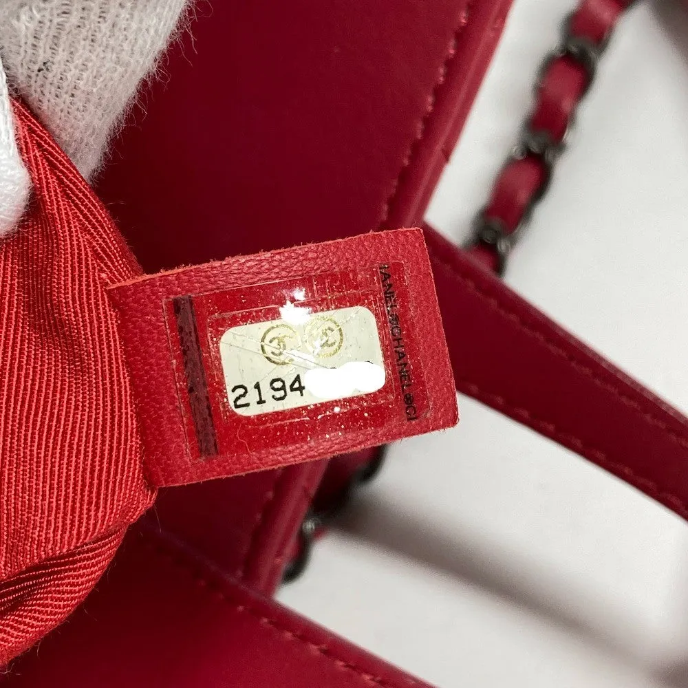 CHANEL Tote Bag lambskin pink Handbag Shoulder Bag CC COCO Mark Matelasse Quilting Women Used