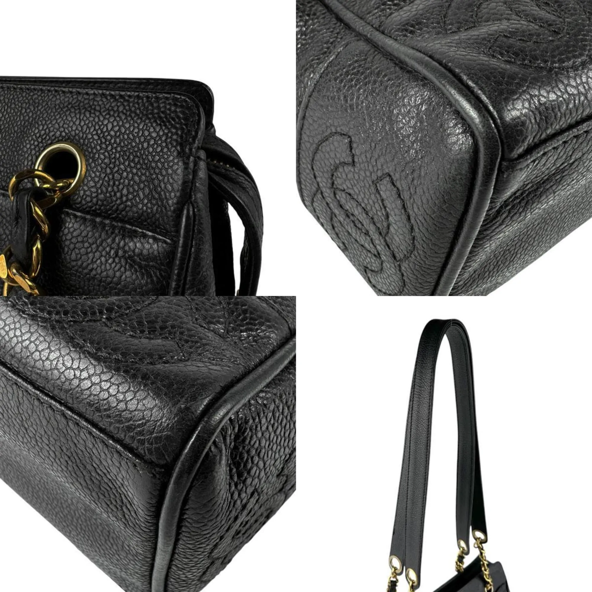 Chanel Triple Coco Leather Shoulder Bag (Pre-Owned)