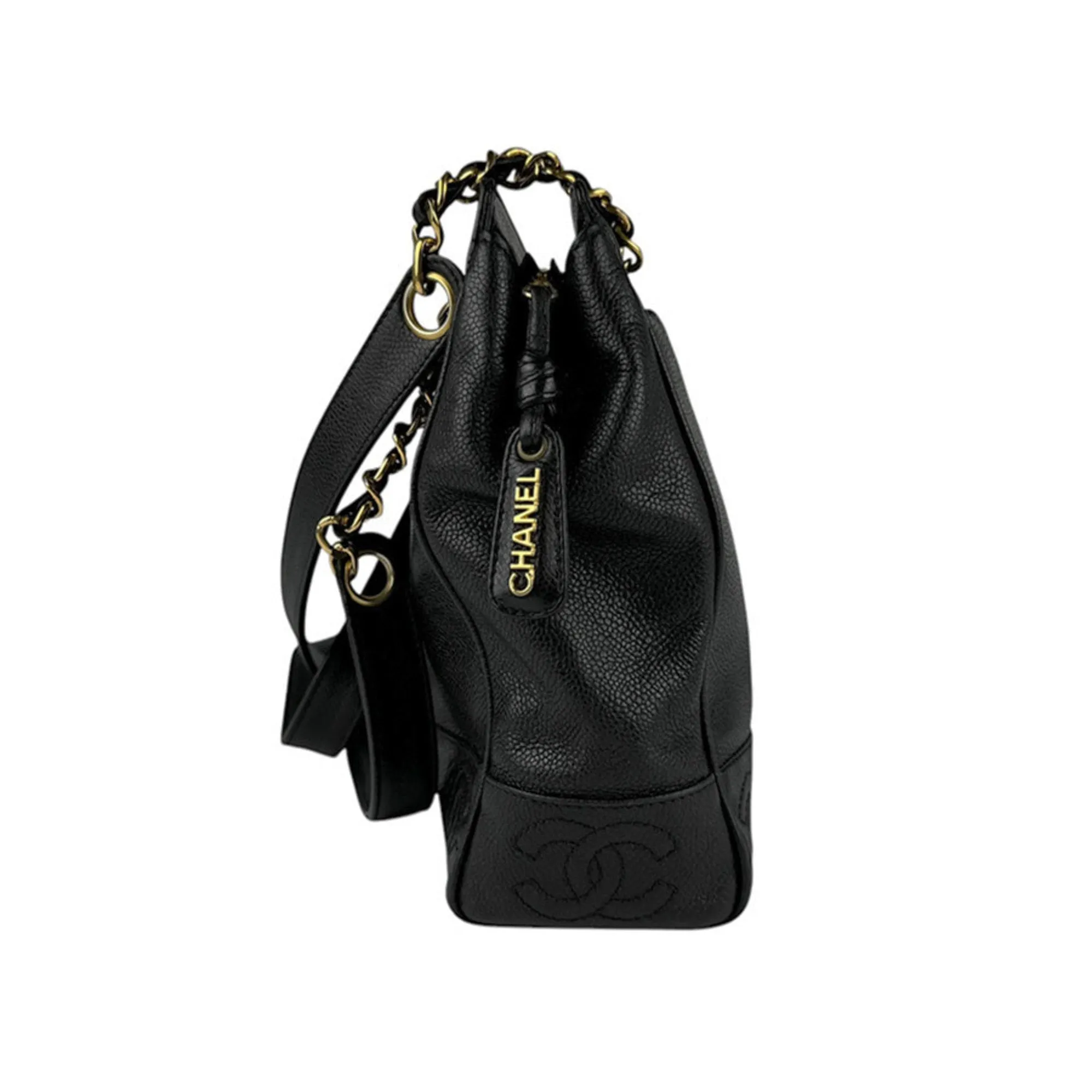 Chanel Triple Coco Leather Shoulder Bag (Pre-Owned)