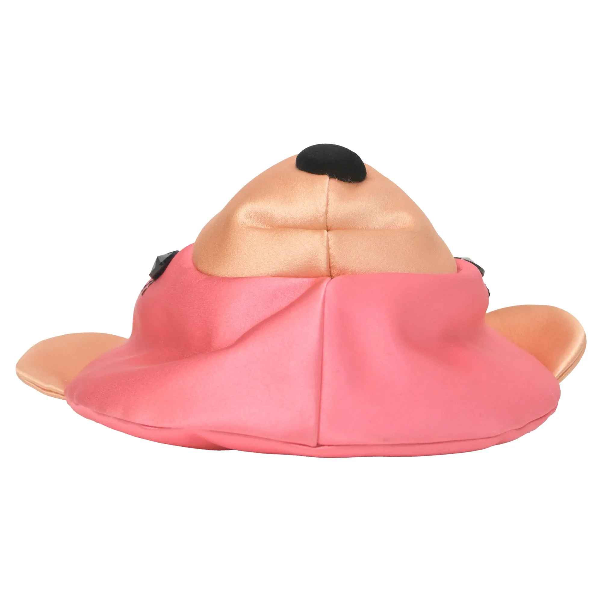 Charlotte Olympia Teddy Bear Crossbody Bag in Pink Satin