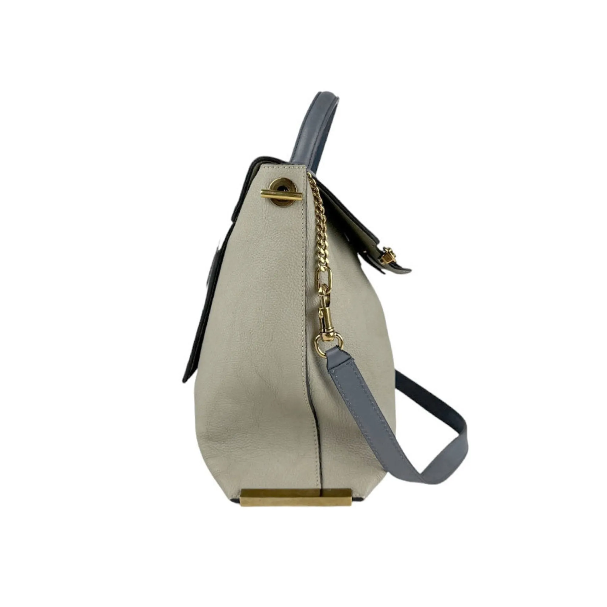 Chlo blue Leather Shoulder Bag (Pre-Owned)