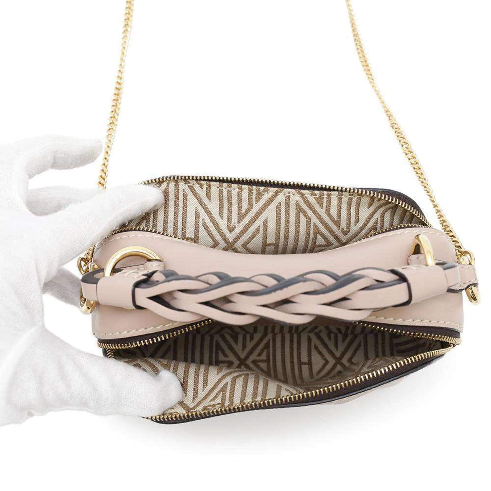 Chlo Leather Handbag Shoulder Bag (Pre-Owned)