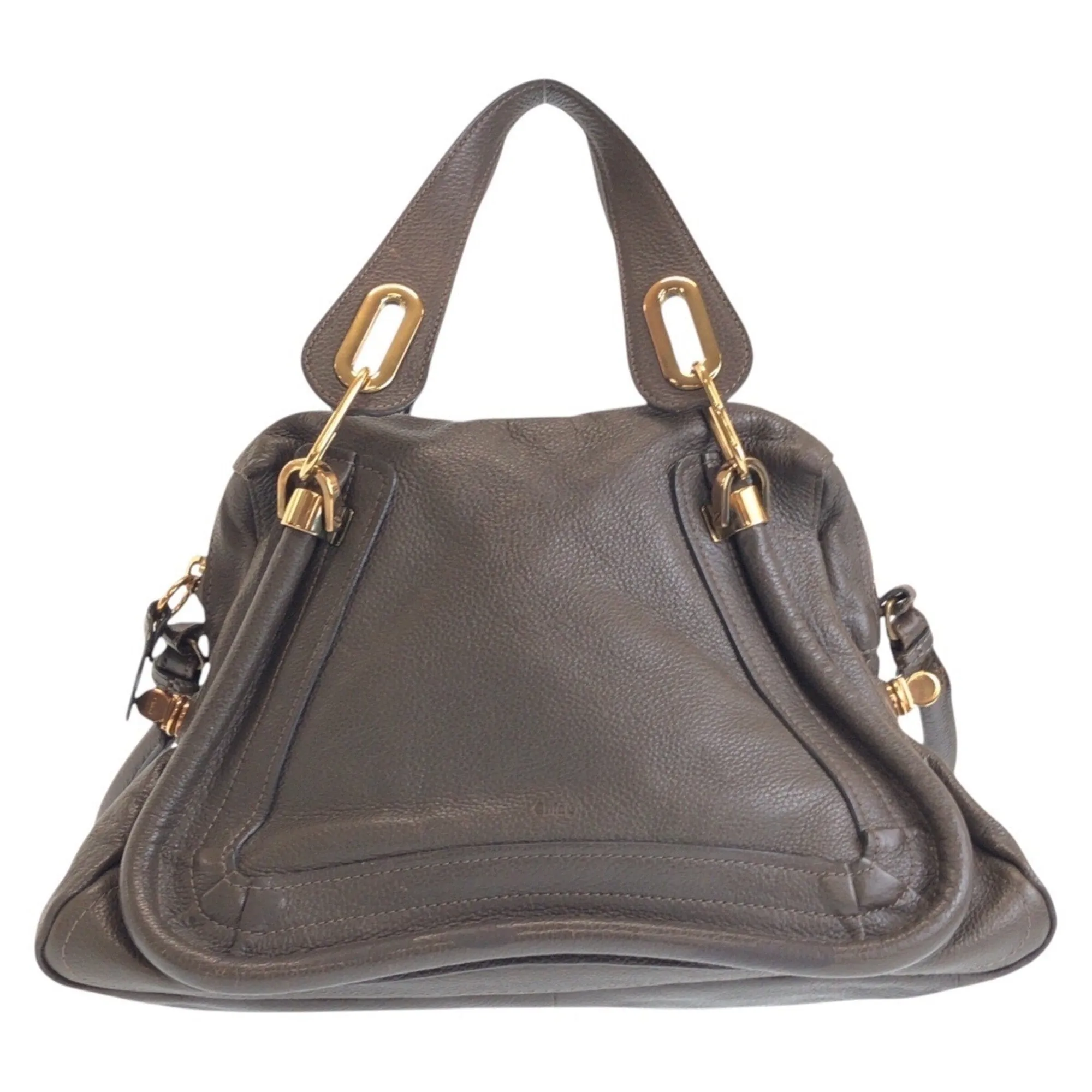 Chloe Leather Handbag Shoulder Bag (Pre-Owned)