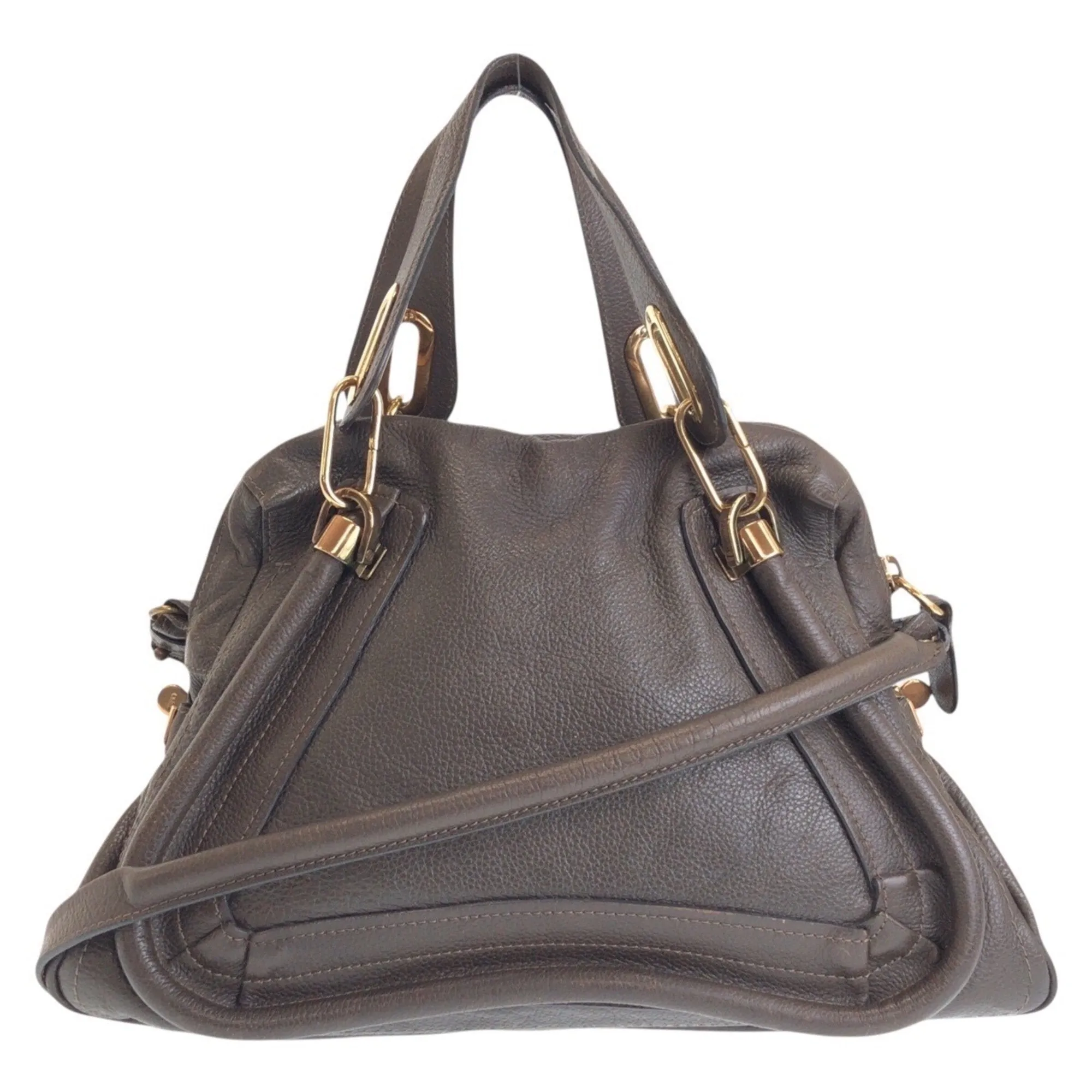 Chloe Leather Handbag Shoulder Bag (Pre-Owned)