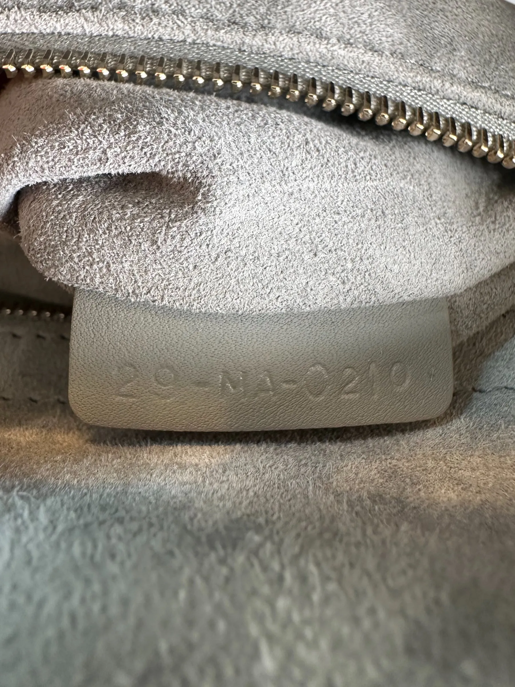 Christian Dior Grey Calfskin Leather Ultramatte Large Lady Dior