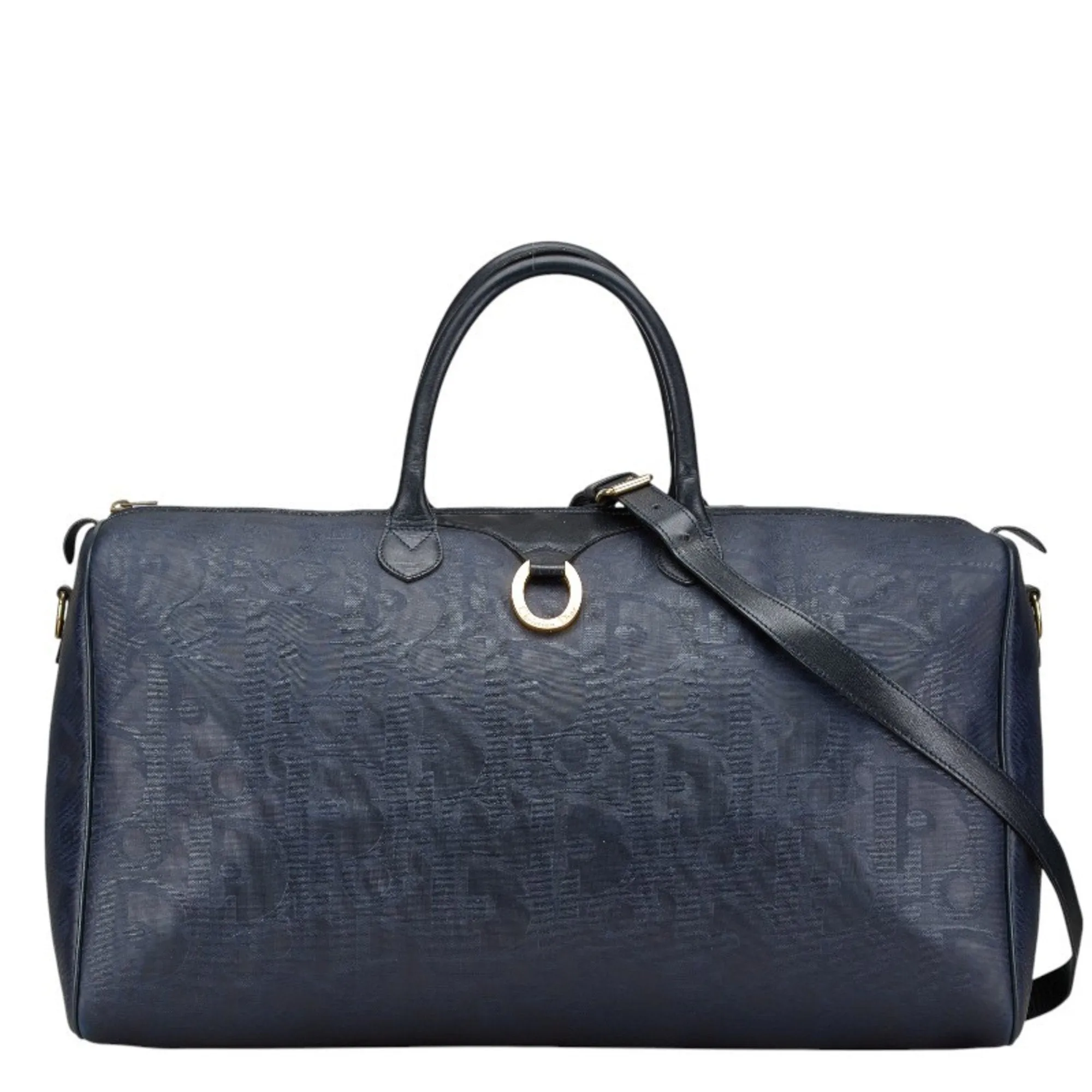 Christian Dior Leather Boston Bag Shoulder Bag (Pre-Owned)