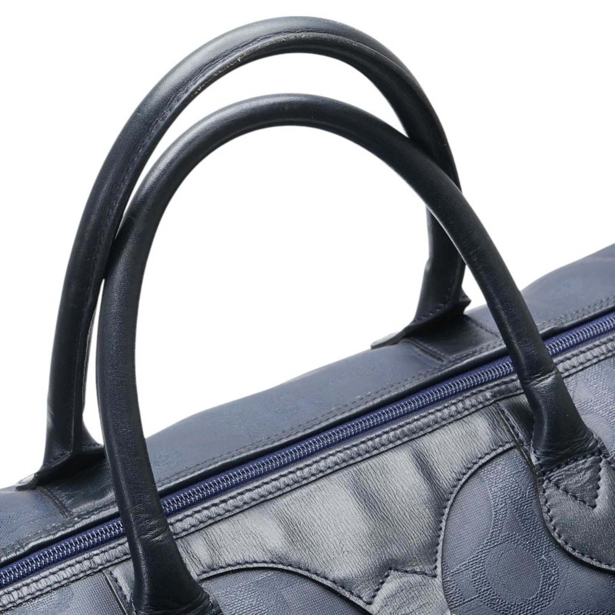 Christian Dior Leather Boston Bag Shoulder Bag (Pre-Owned)