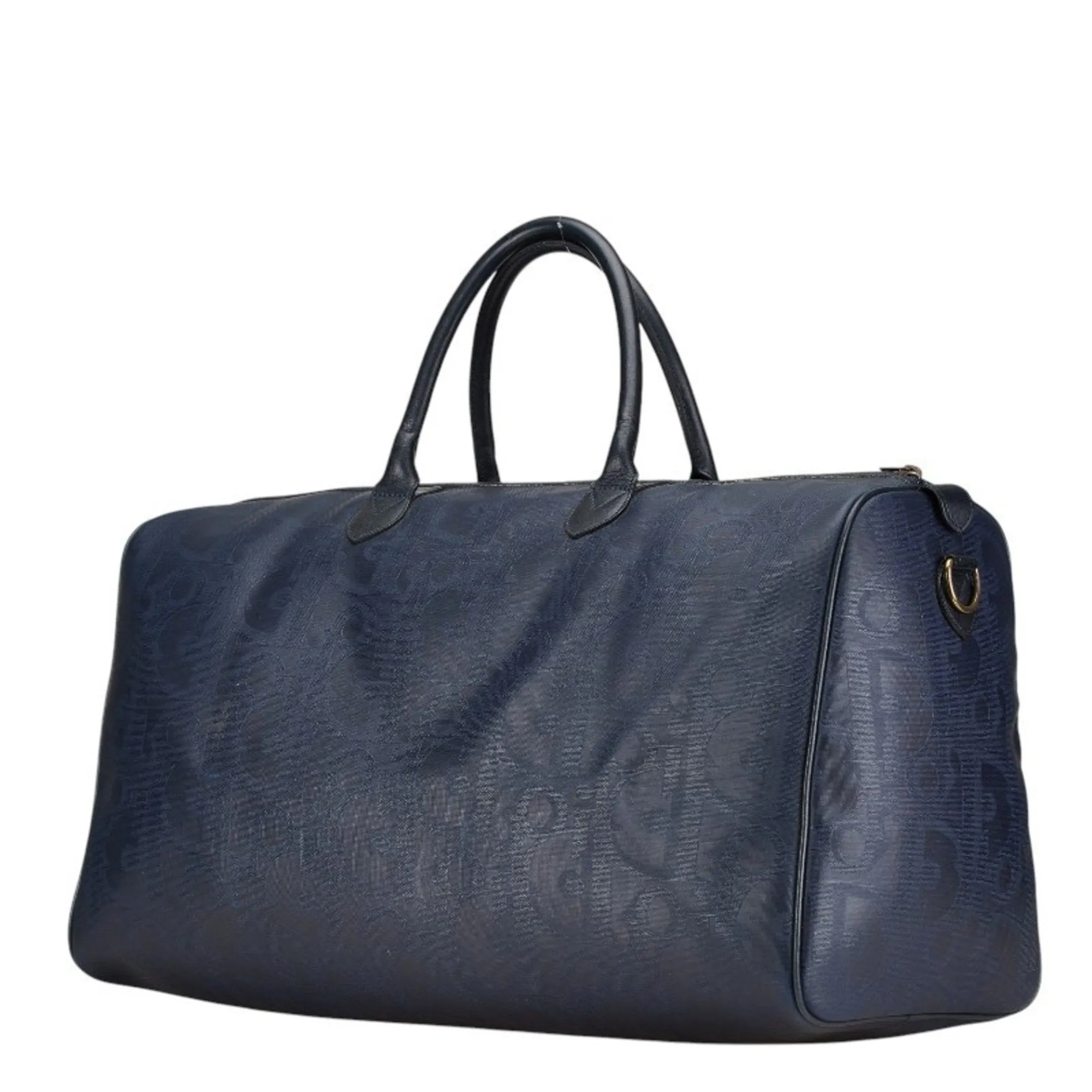 Christian Dior Leather Boston Bag Shoulder Bag (Pre-Owned)