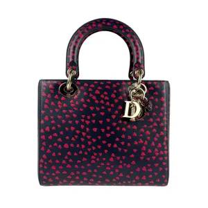 Christian Dior Navy Color Leather Handbag Shoulder Bag (Pre-Owned)