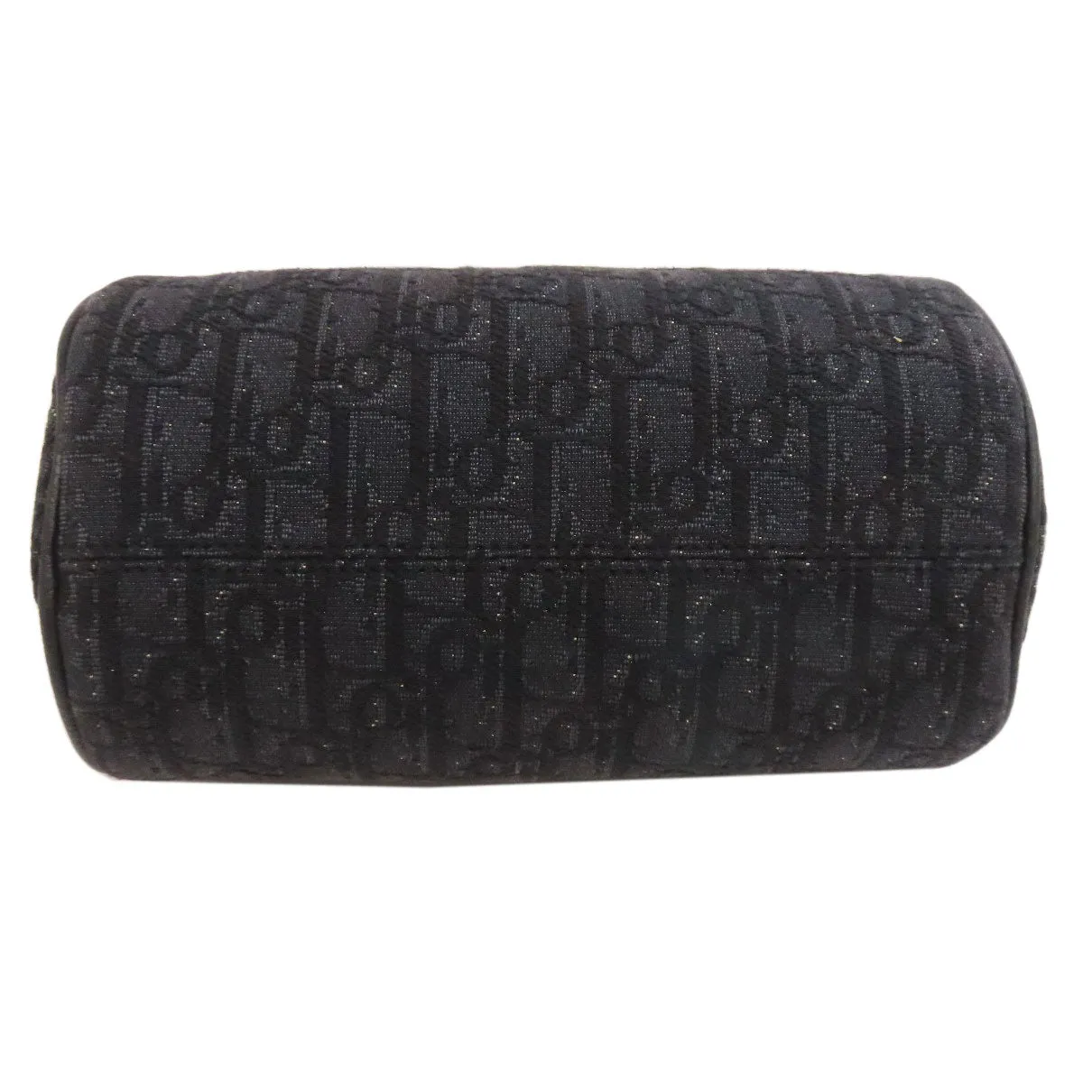 Christian Dior Shoulder Bag canvas black Oblique