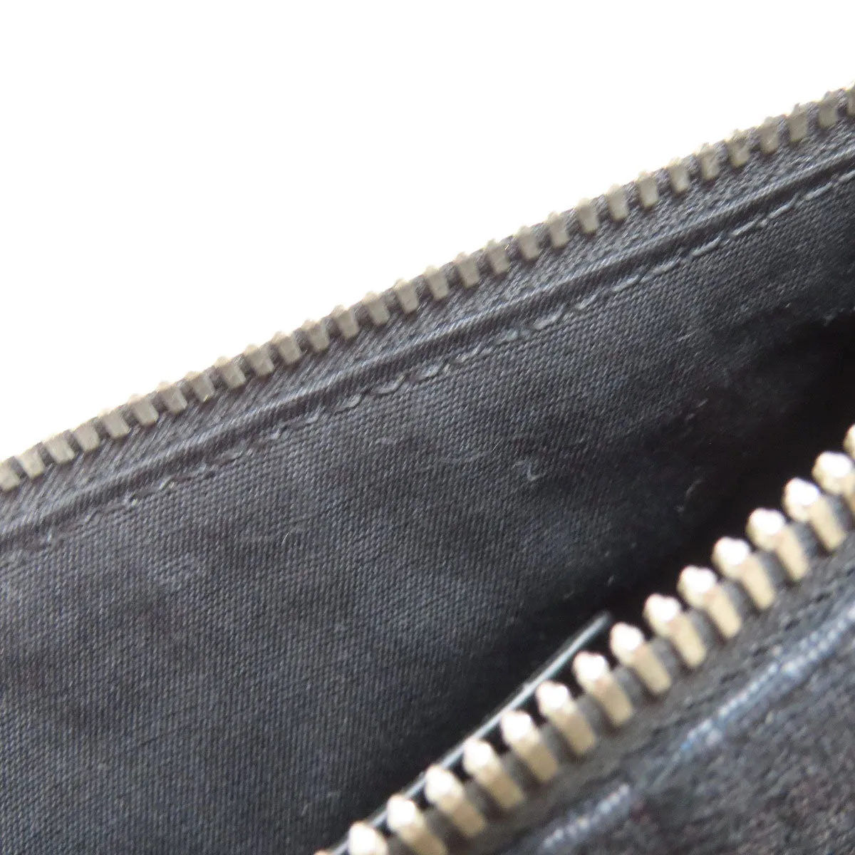 Christian Dior Shoulder Bag canvas black Oblique