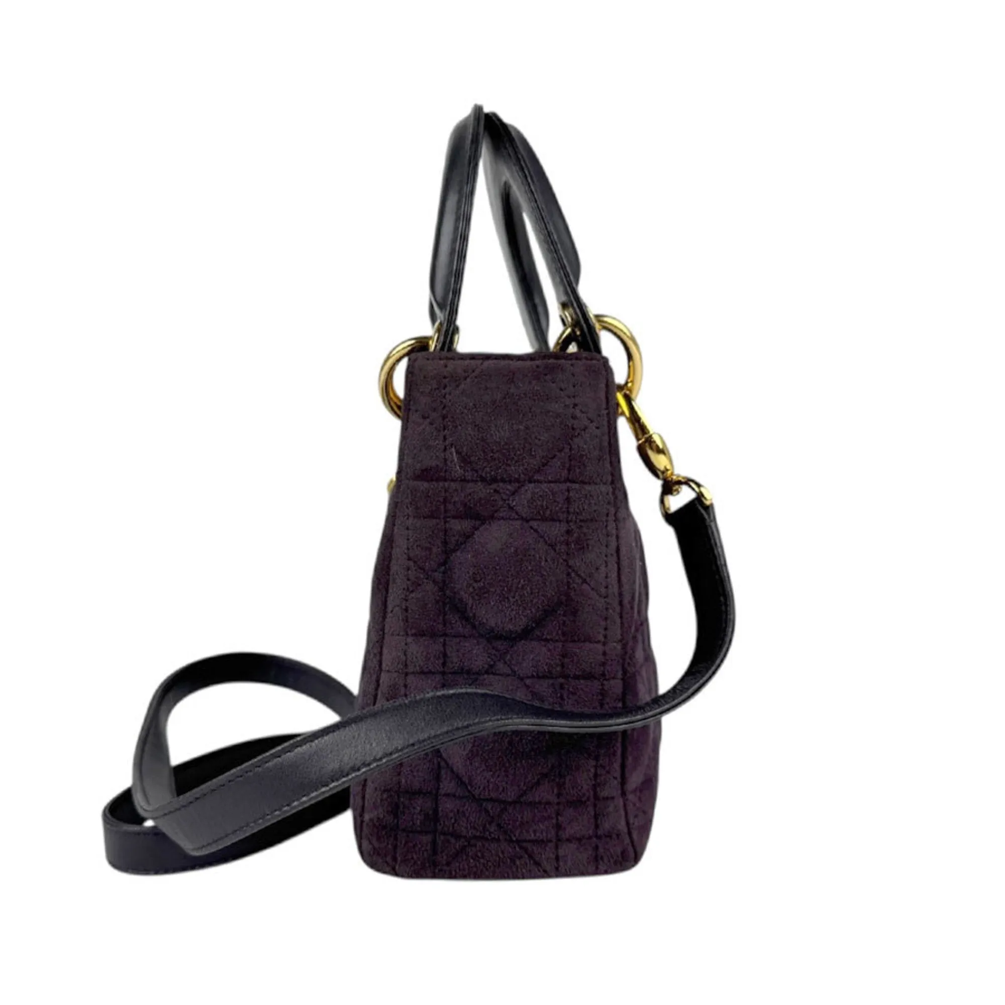 Christian Dior  Suede Leather Handbag Shoulder Bag (Pre-Owned)