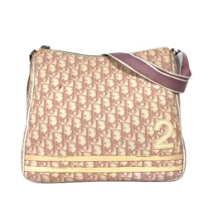 Christian Dior Trotter pink Pvc Leather Shoulder Bag (Pre-Owned)