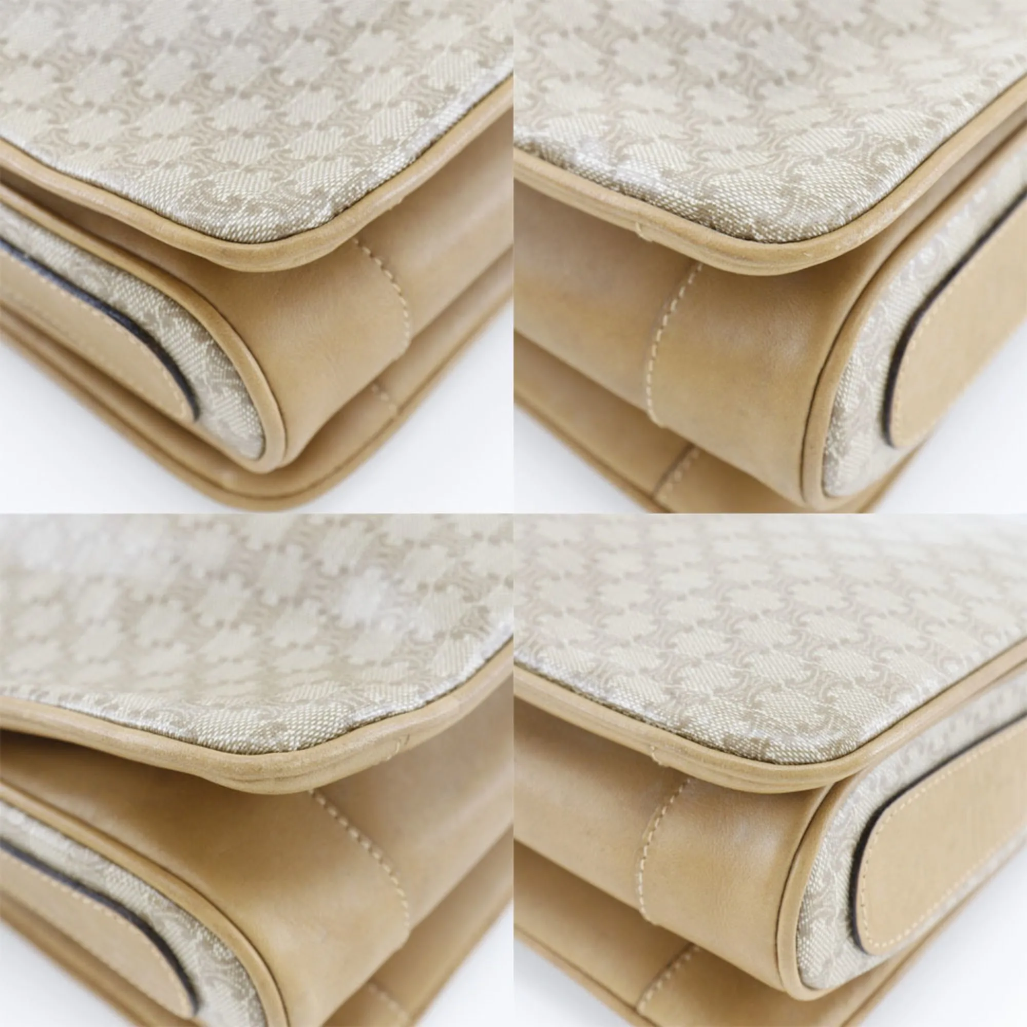 Cline Macadam Canvas Shoulder Bag (Pre-Owned)