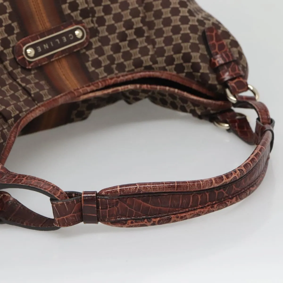 Cline Macadam Canvas Shoulder Bag (Pre-Owned)