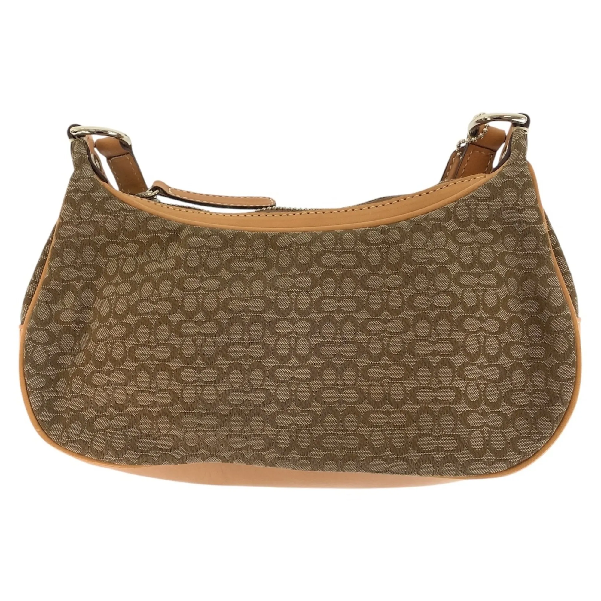 Coach Canvas Leather Pochette Shoulder Bag (Pre-Owned)