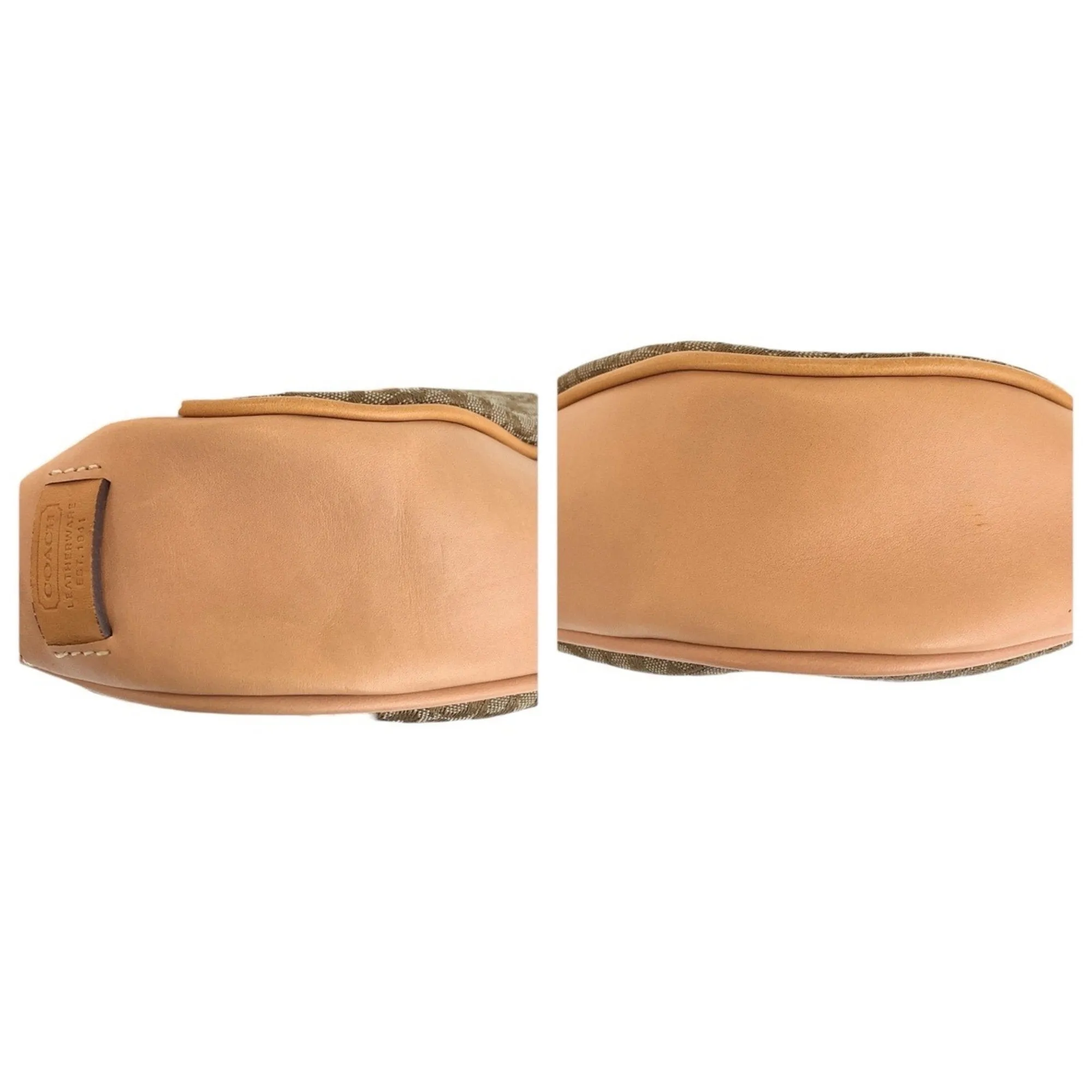 Coach Canvas Leather Pochette Shoulder Bag (Pre-Owned)