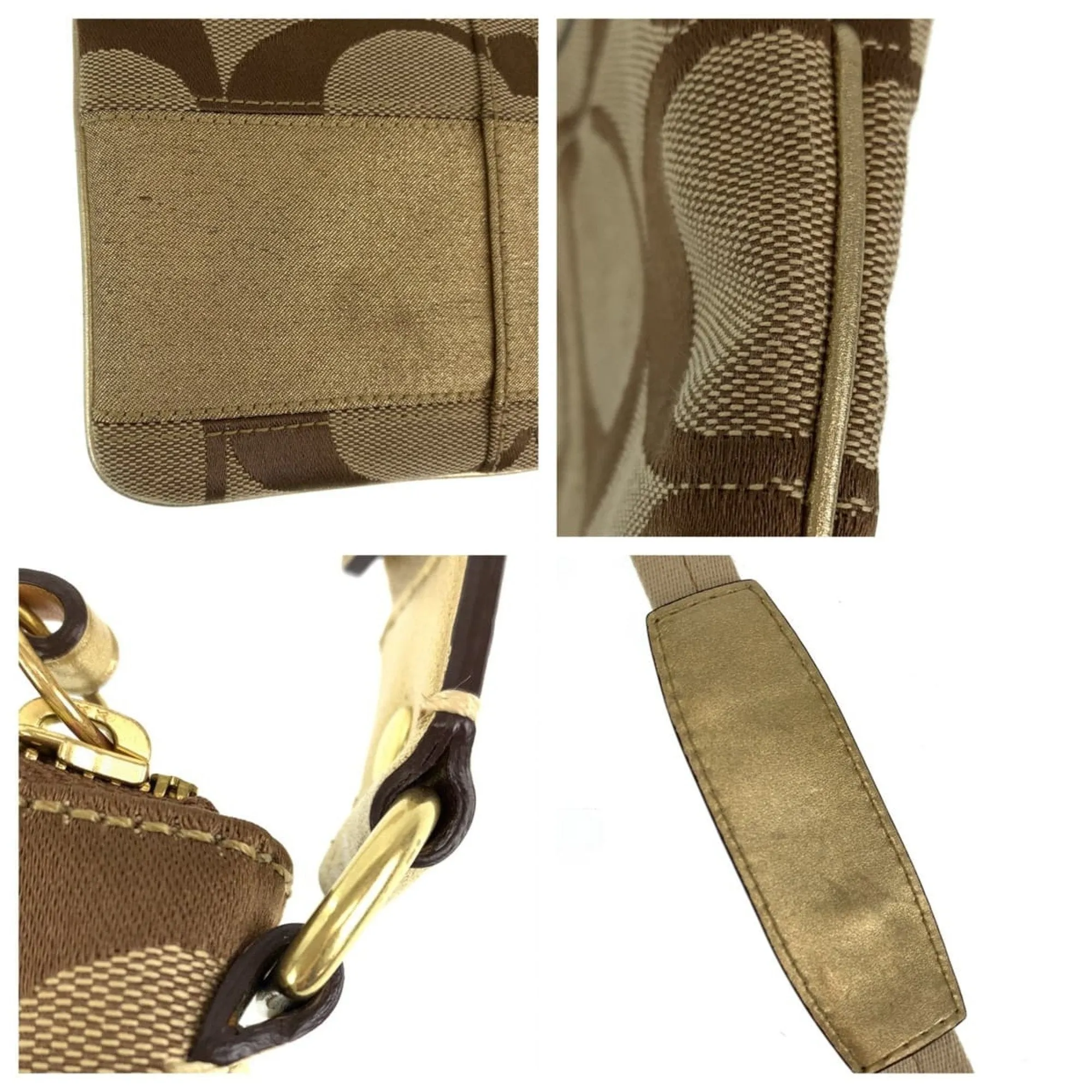Coach  Canvas Pochette Shoulder Bag (Pre-Owned)