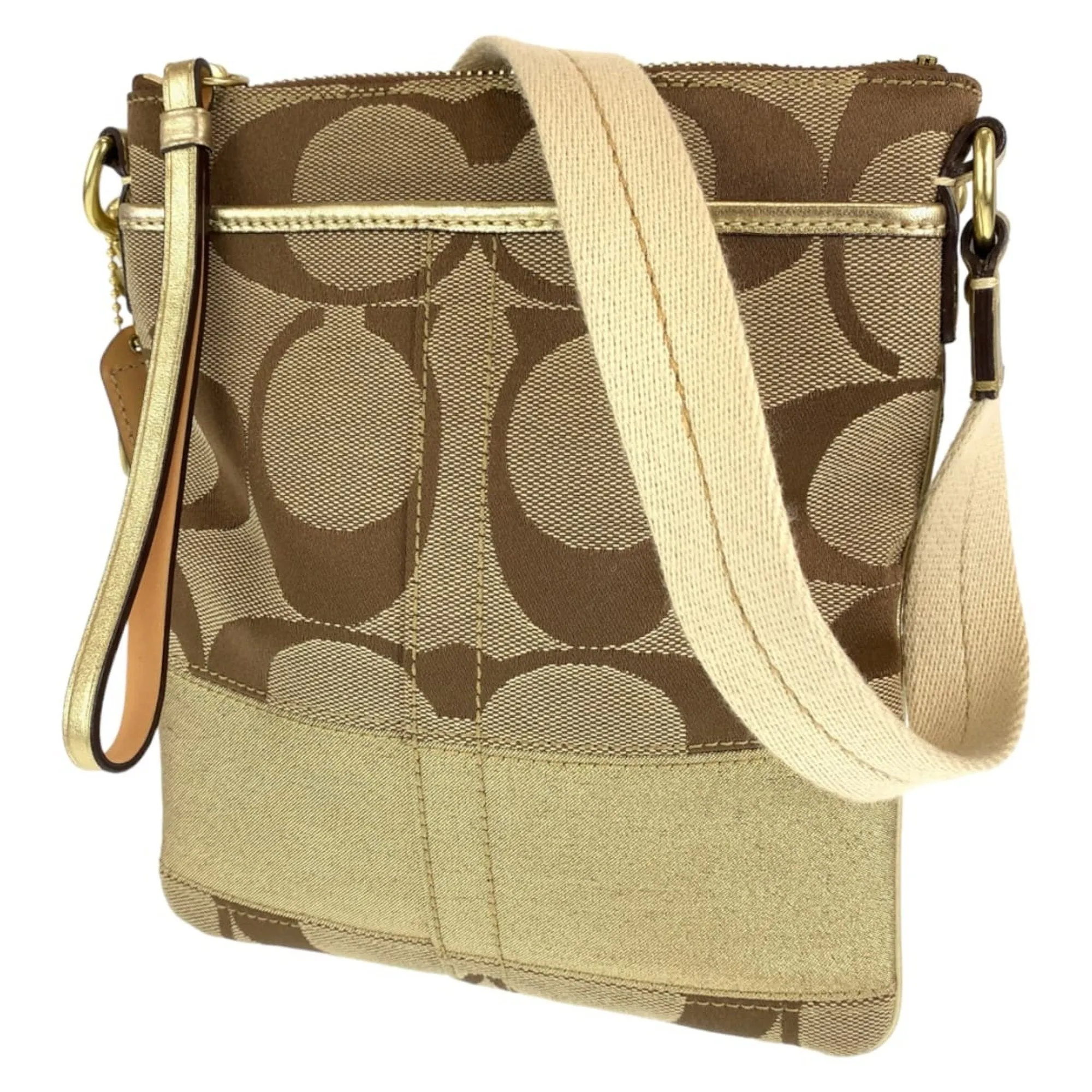 Coach  Canvas Pochette Shoulder Bag (Pre-Owned)