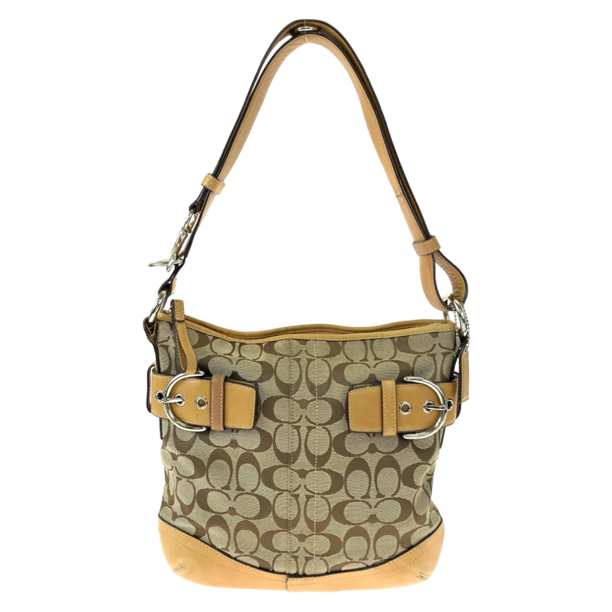 Coach Canvas Shoulder Bag (Pre-Owned)