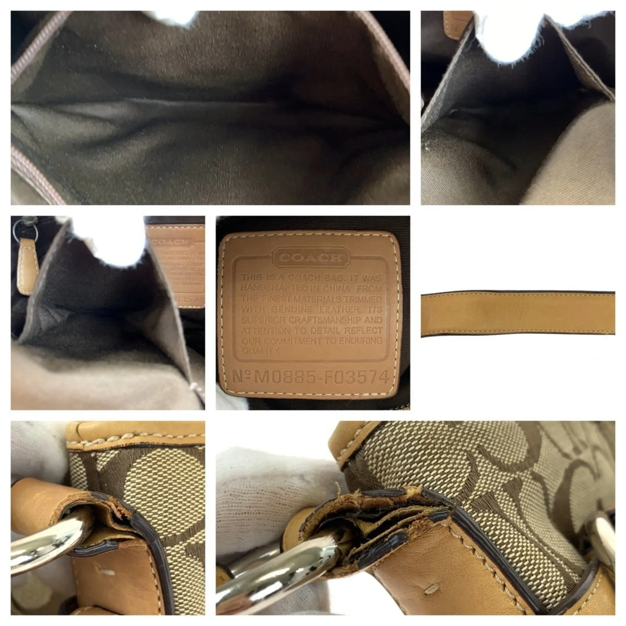 Coach Canvas Shoulder Bag (Pre-Owned)
