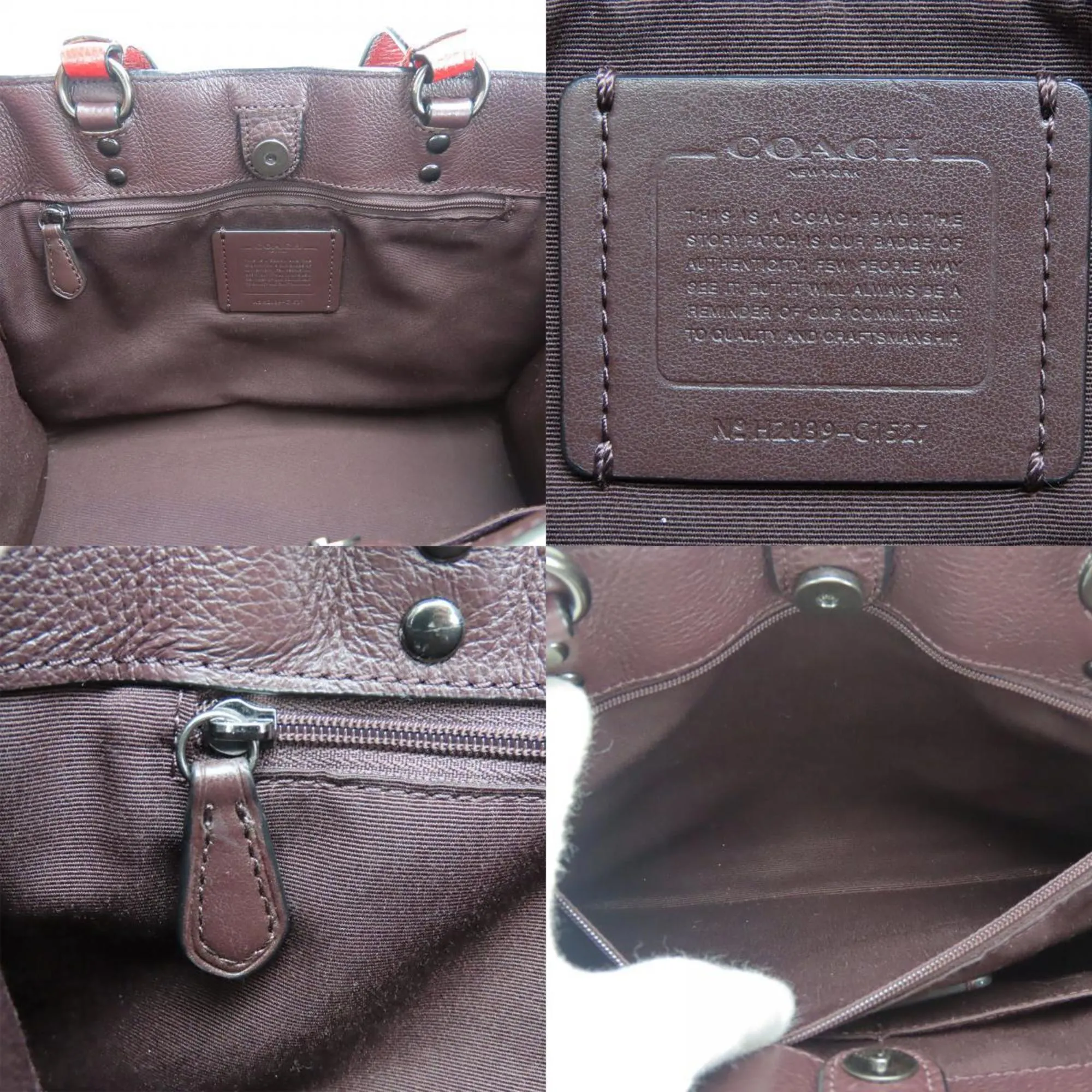 Coach    Color Leather Pvc Handbag (Pre-Owned)