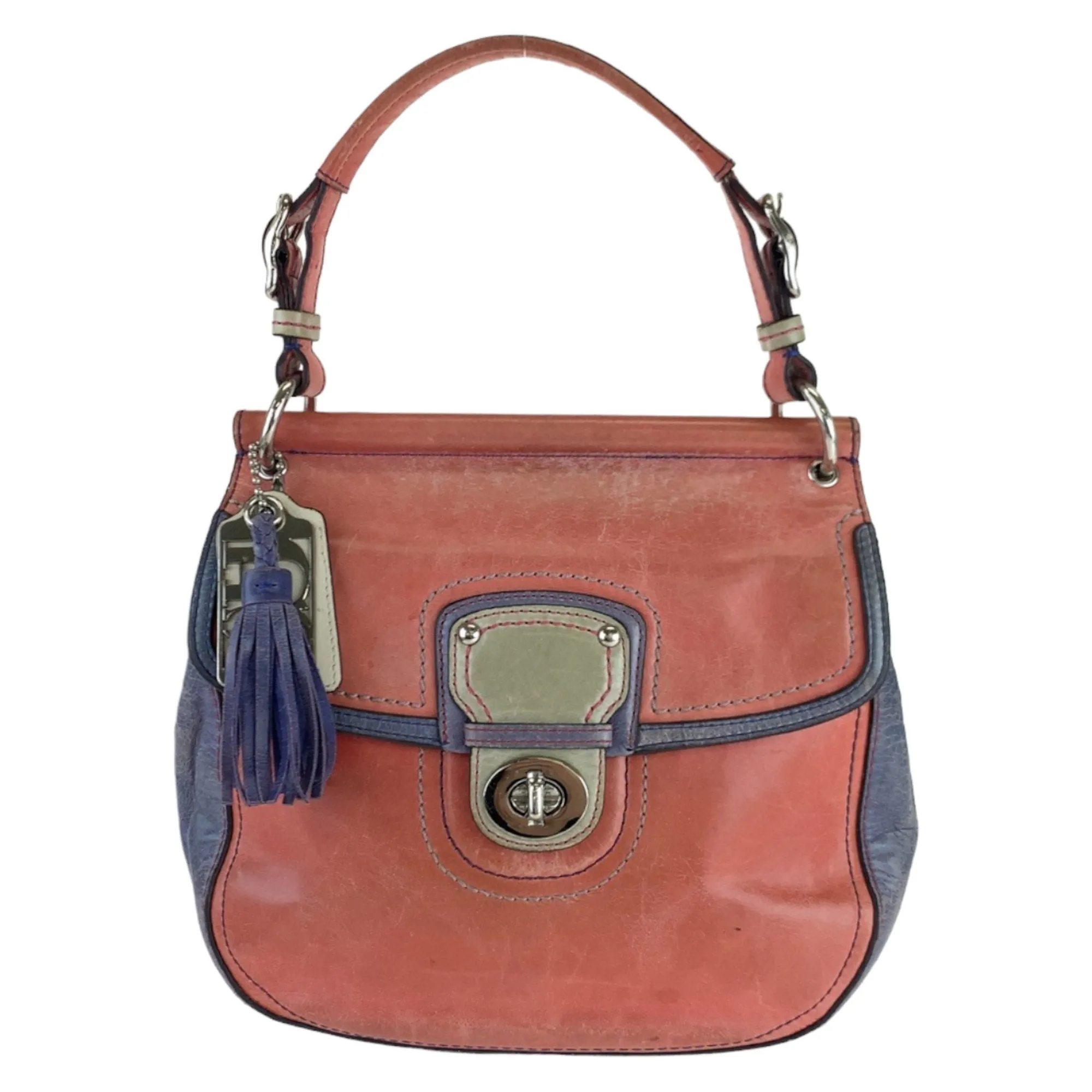 Coach Leather Handbag Shoulder Bag (Pre-Owned)