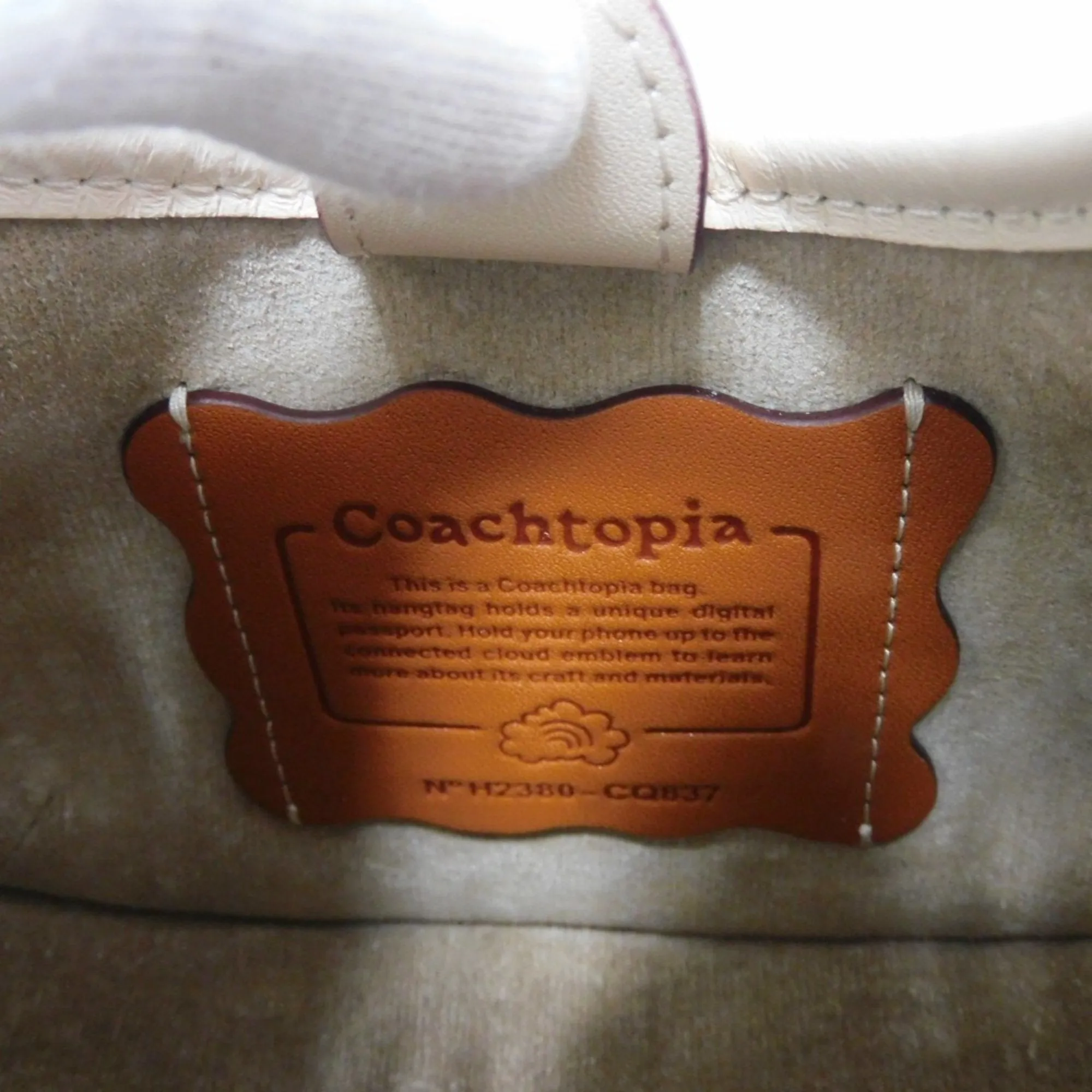Coach Leather Handbag Shoulder Bag (Pre-Owned)
