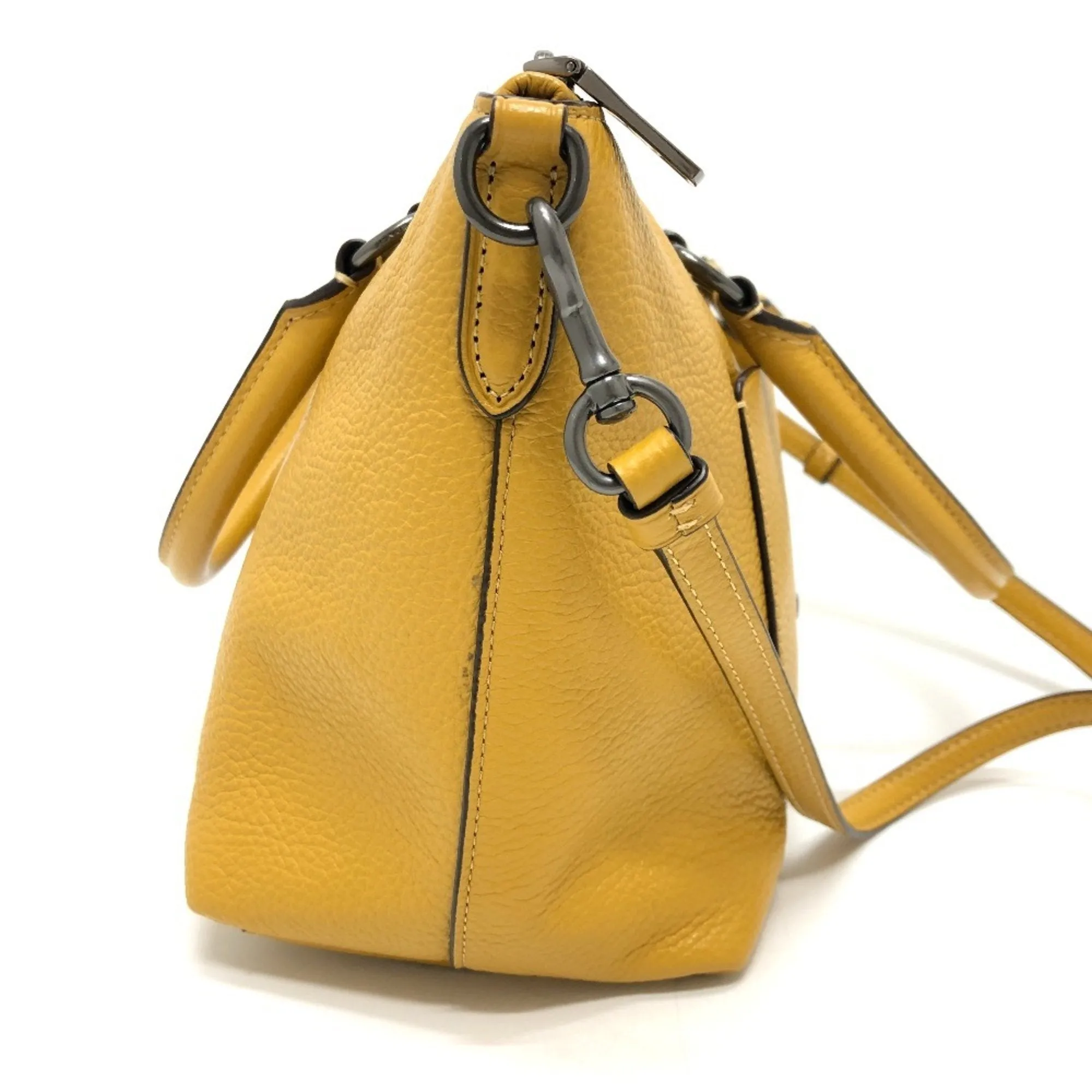 Coach Leather Handbag Shoulder Bag (Pre-Owned)