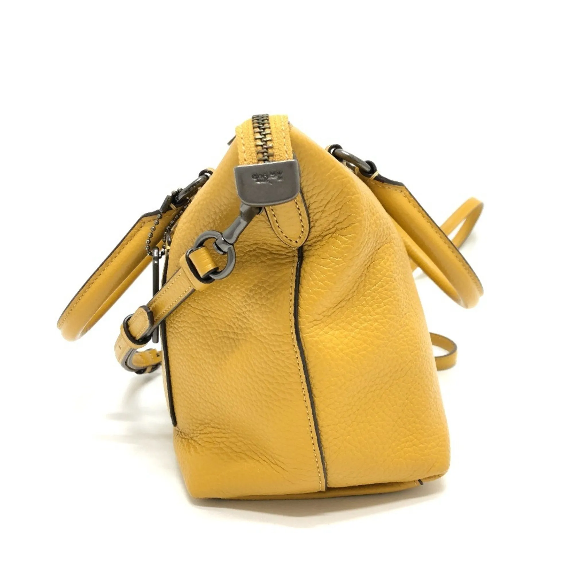 Coach Leather Handbag Shoulder Bag (Pre-Owned)