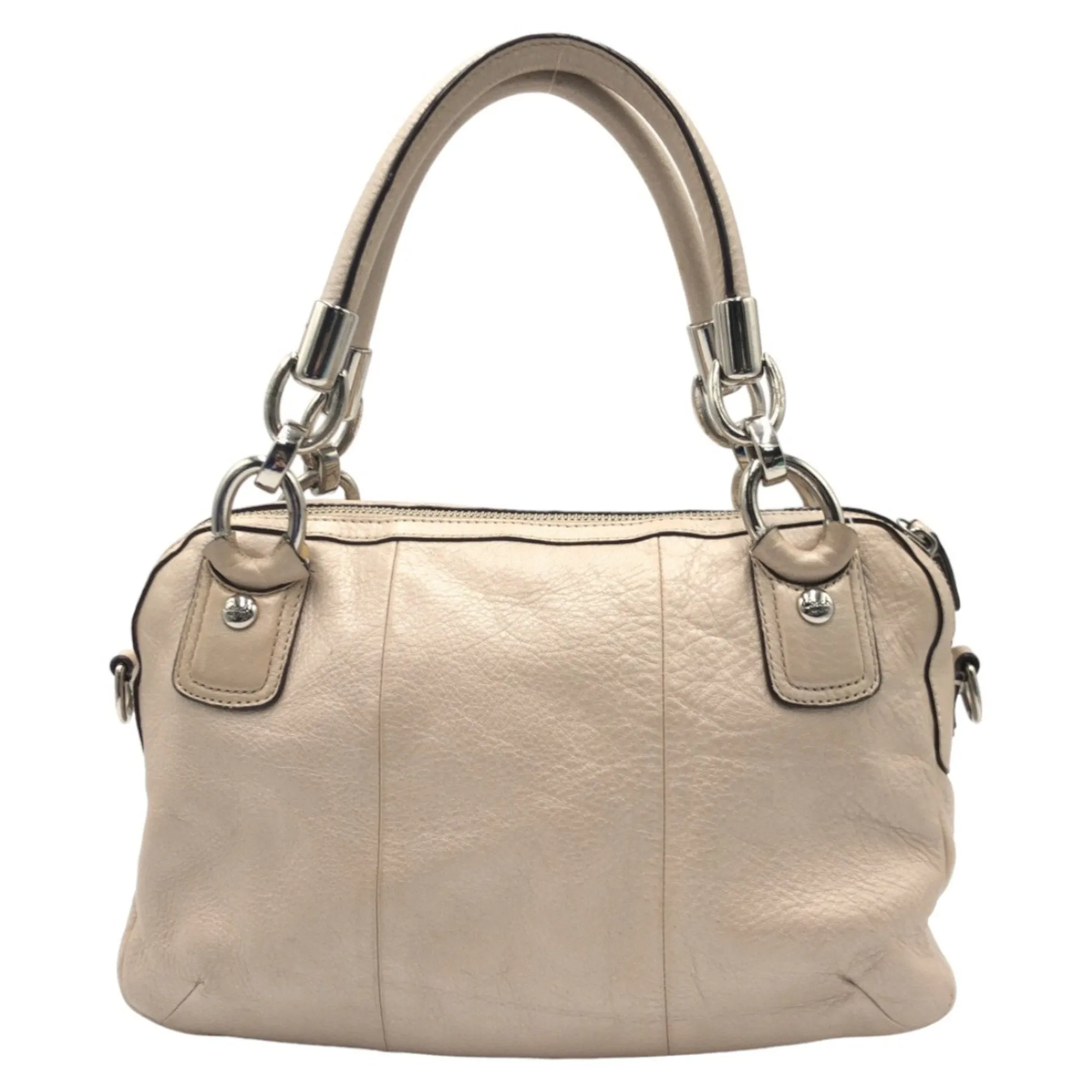 Coach Leather Handbag Shoulder Bag (Pre-Owned)