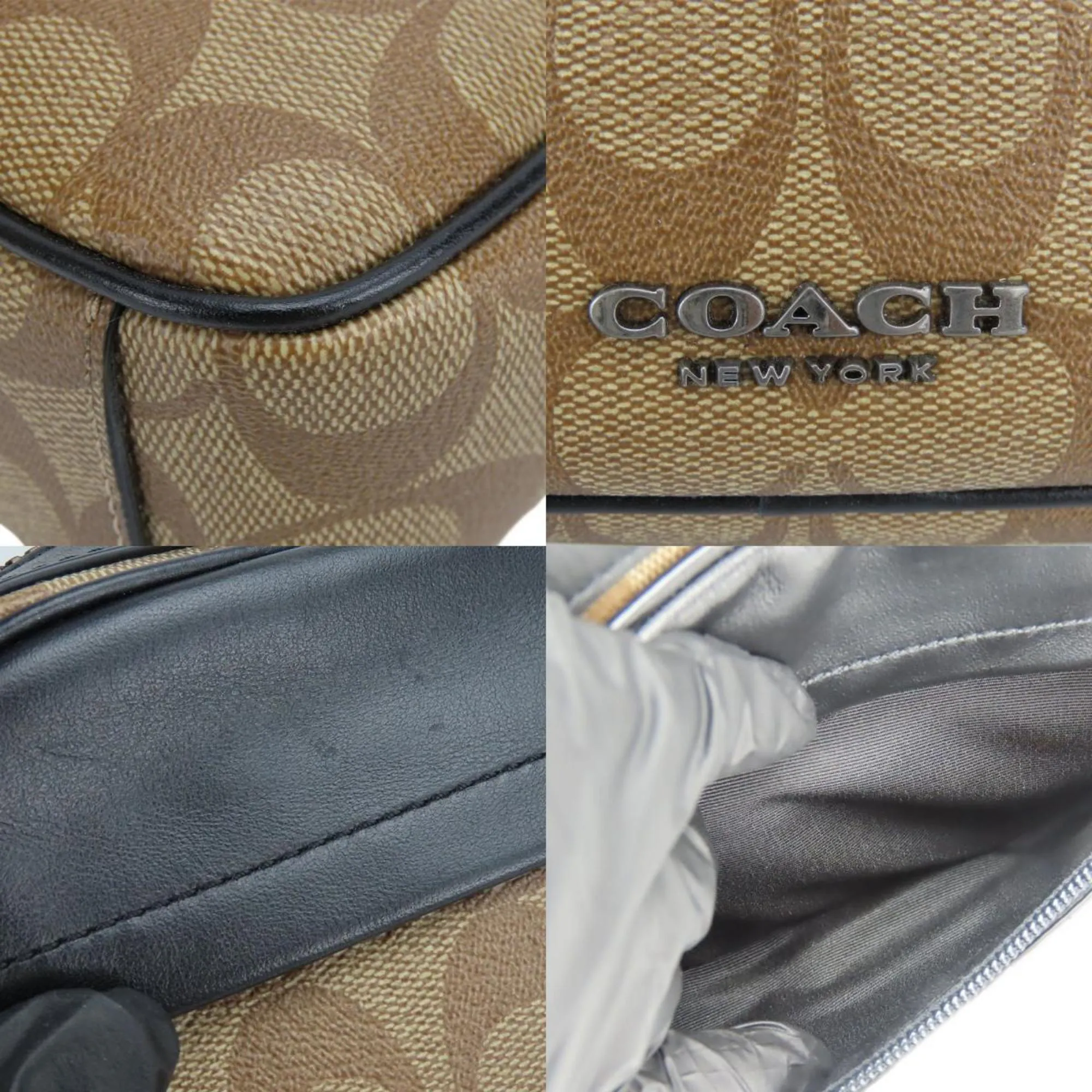 Coach  Leather Pvc Shoulder Bag (Pre-Owned)