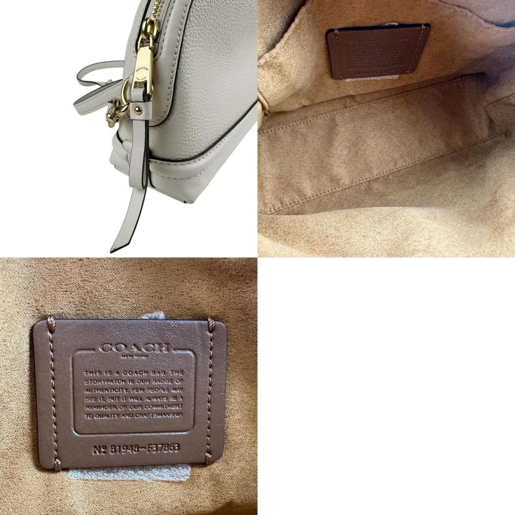 Coach Leather Shoulder Bag (Pre-Owned)