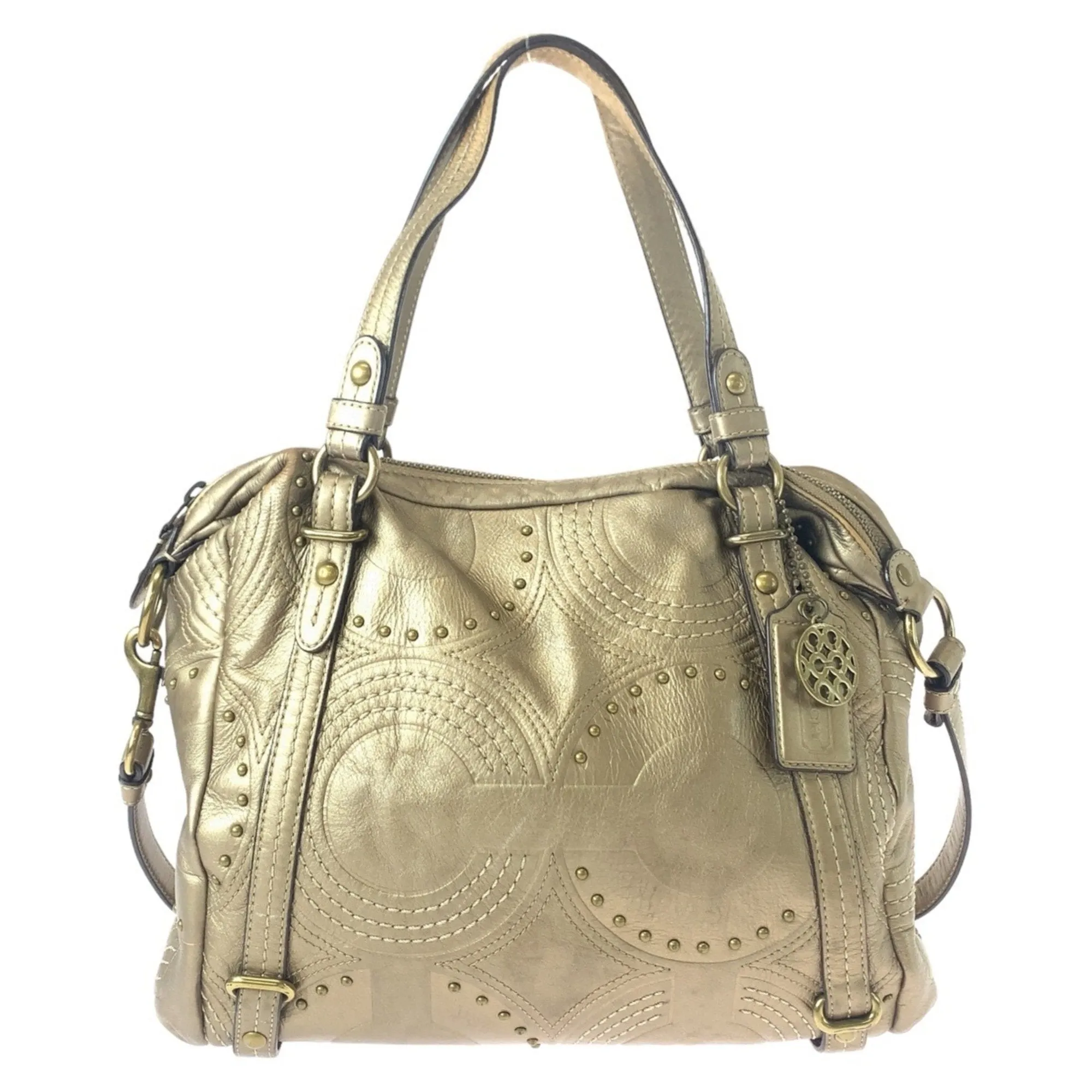Coach Leather Shoulder Bag Tote Bag (Pre-Owned)