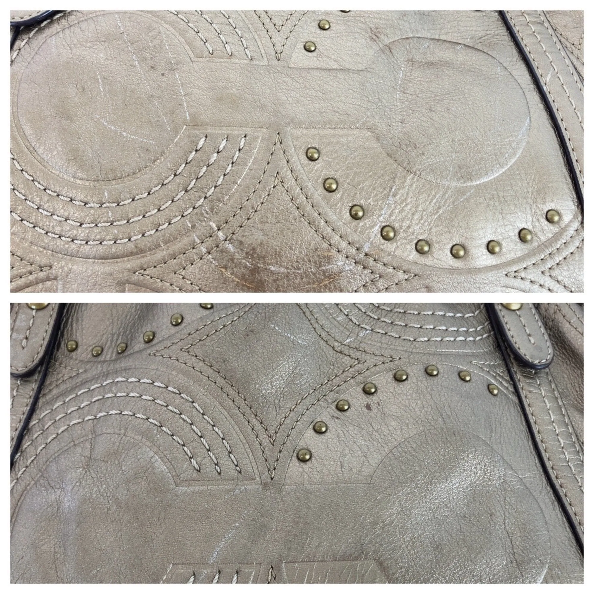 Coach Leather Shoulder Bag Tote Bag (Pre-Owned)