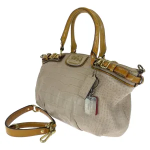 Coach Mustard Leather Handbag Shoulder Bag Tote Bag (Pre-Owned)
