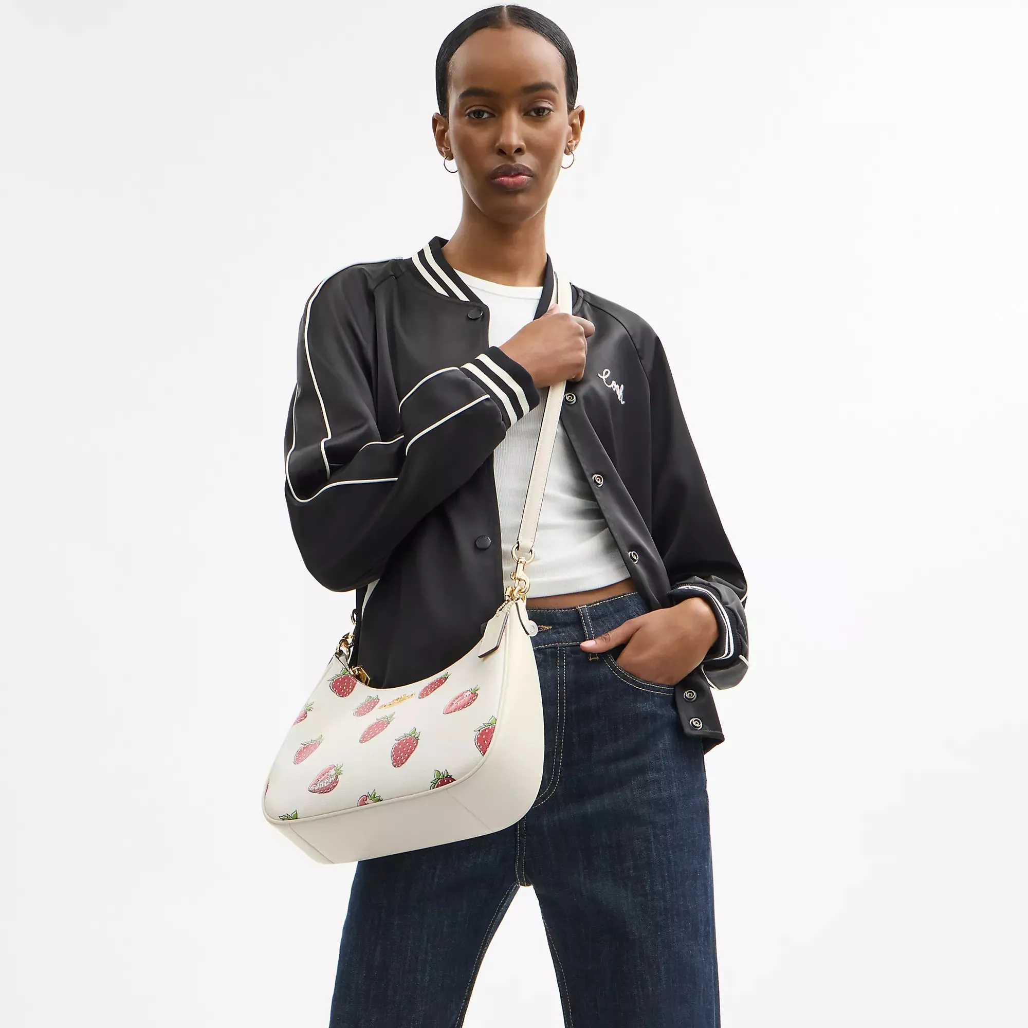 Coach Outlet Teri Hobo Bag With Strawberry Print