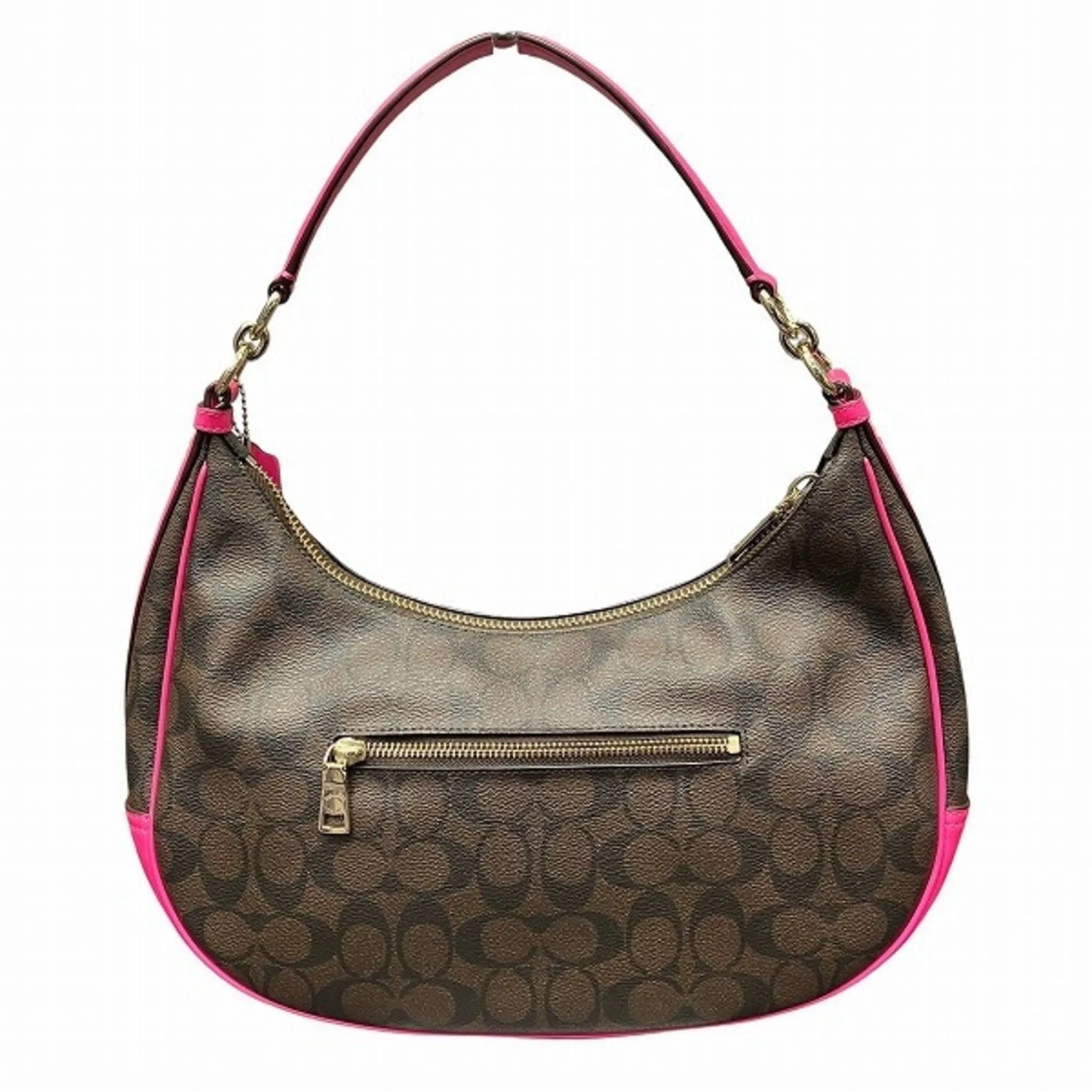 Coach  pink Pvc Leather Handbag Shoulder Bag (Pre-Owned)
