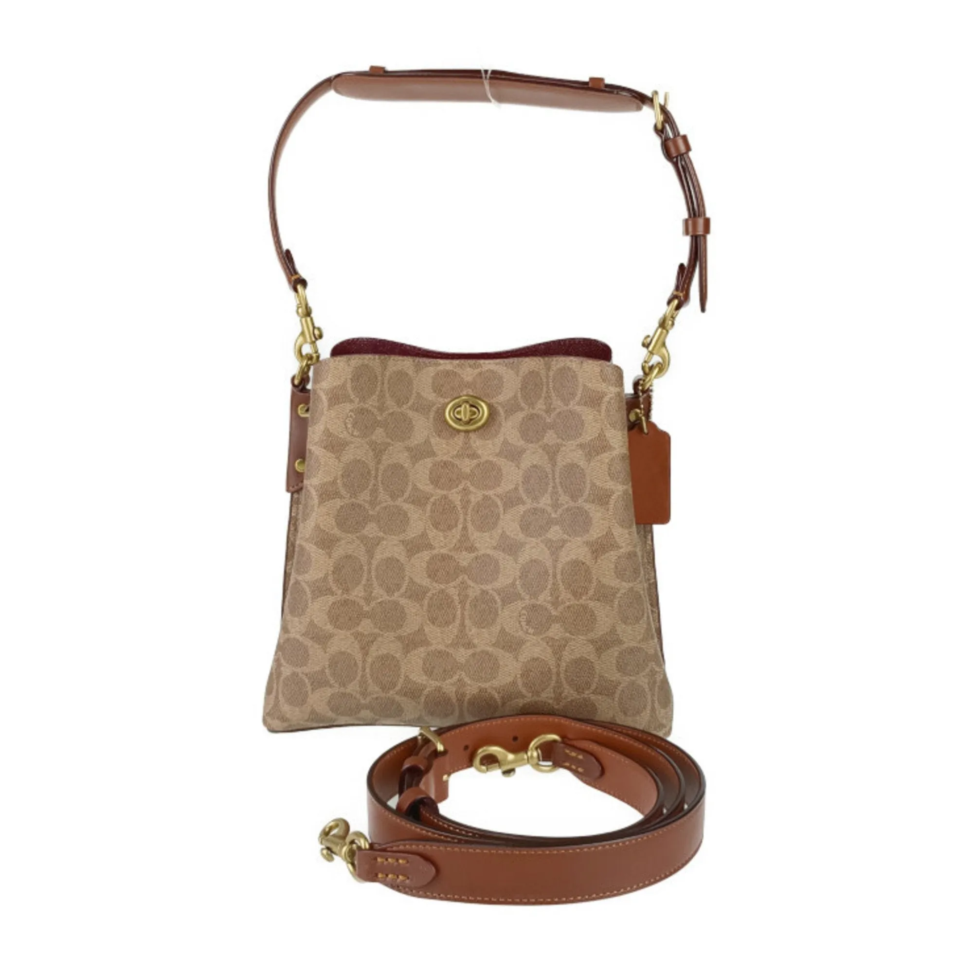 Coach Pvc Leather Handbag Shoulder Bag Tote Bag (Pre-Owned)