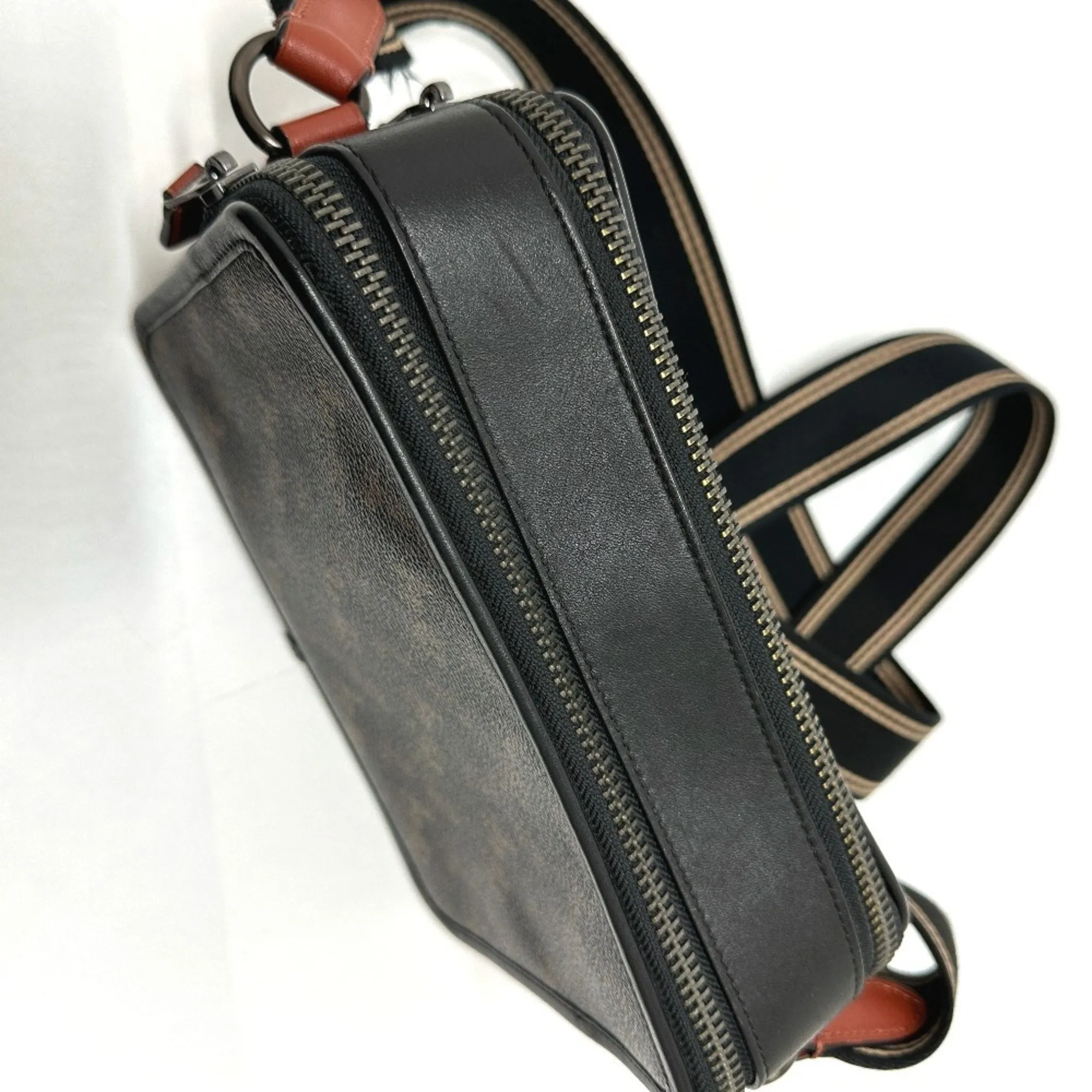 Coach Pvc Leather Shoulder Bag (Pre-Owned)