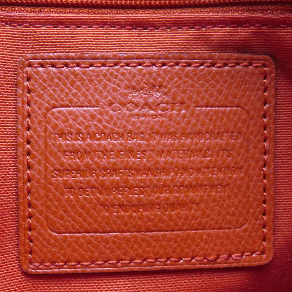 COACH Shoulder Bag F34938 Leather, PVC coated canvas Brown Signature Women Used