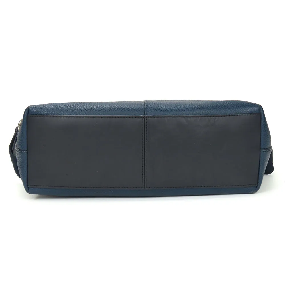 COACH Shoulder Bag F71431 leather Navy mens Used