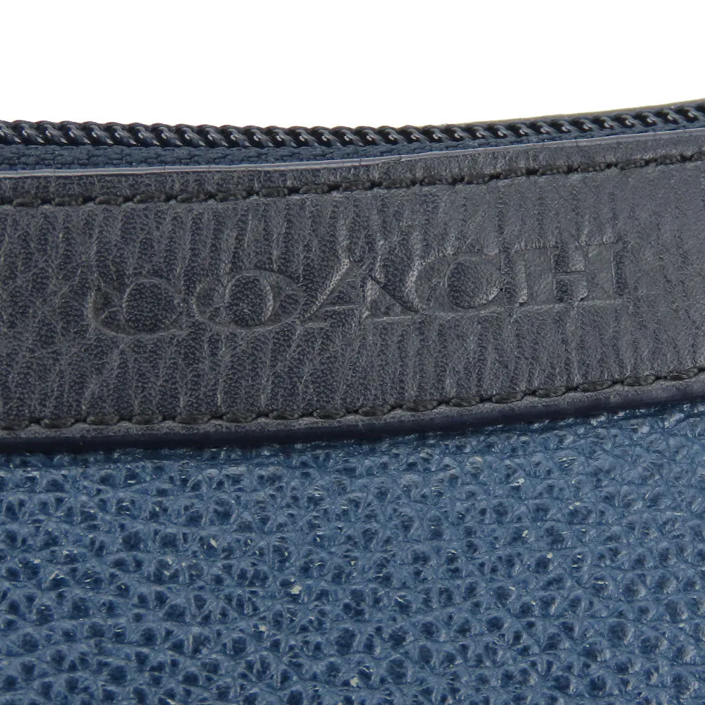 COACH Shoulder Bag F71431 leather Navy mens Used
