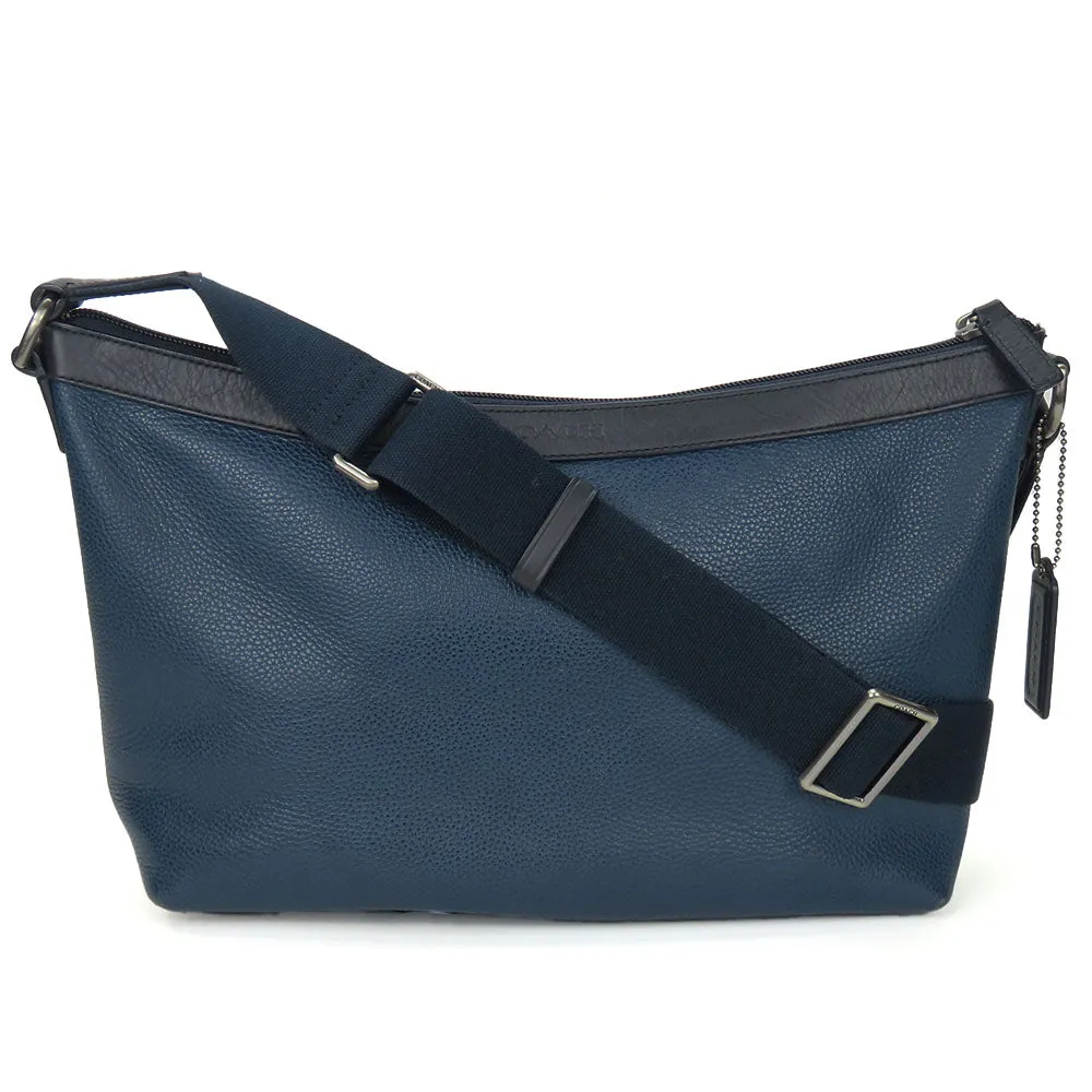 COACH Shoulder Bag F71431 leather Navy mens Used