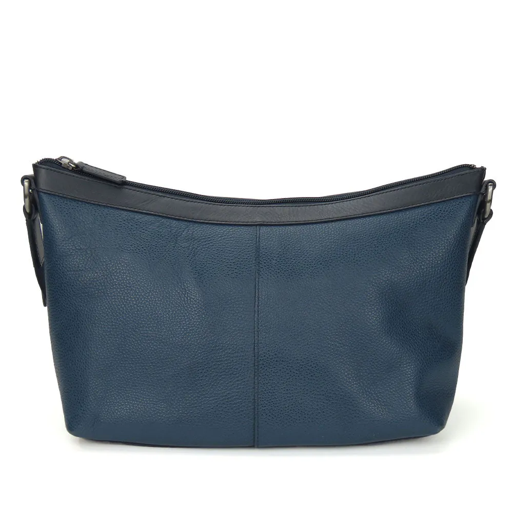 COACH Shoulder Bag F71431 leather Navy mens Used