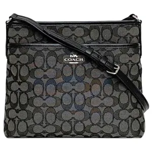 Coach  Signature Line Leather Shoulder Bag (Pre-Owned)