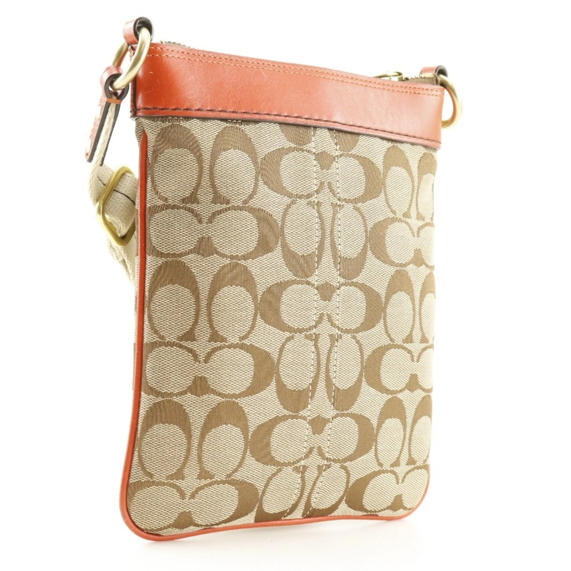 Coach Signature  Signature Line Shoulder Bag (Pre-Owned)