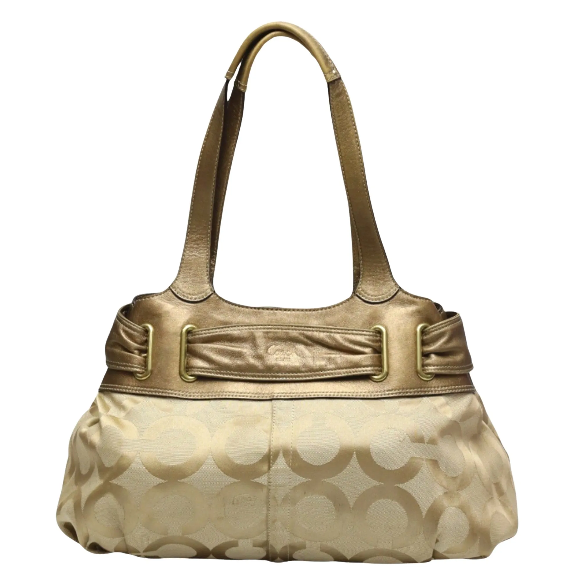Coach Signature Synthetic Shopper Bag (Pre-Owned)